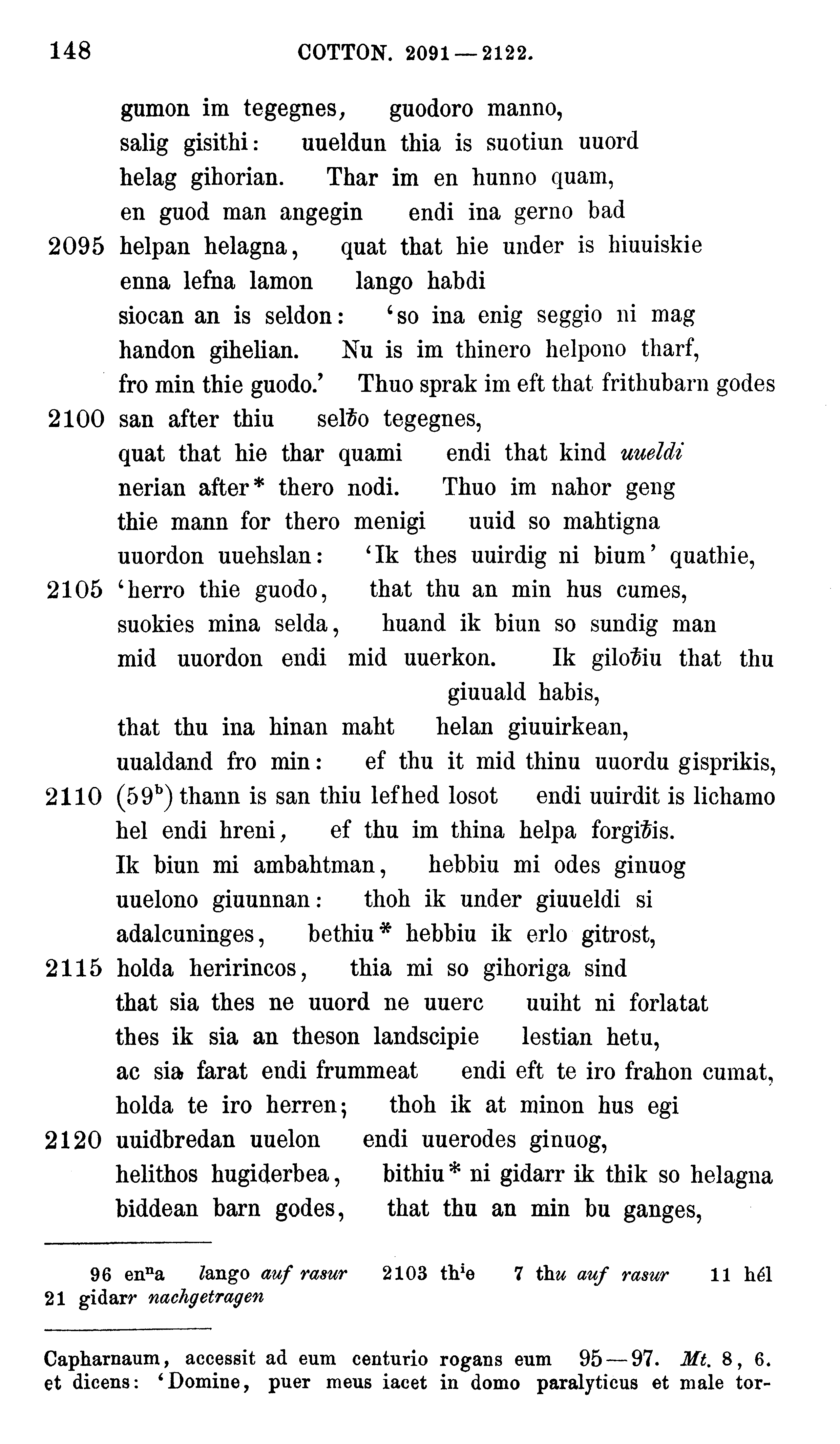 facsimile image (Sievers 1878, p. 148)