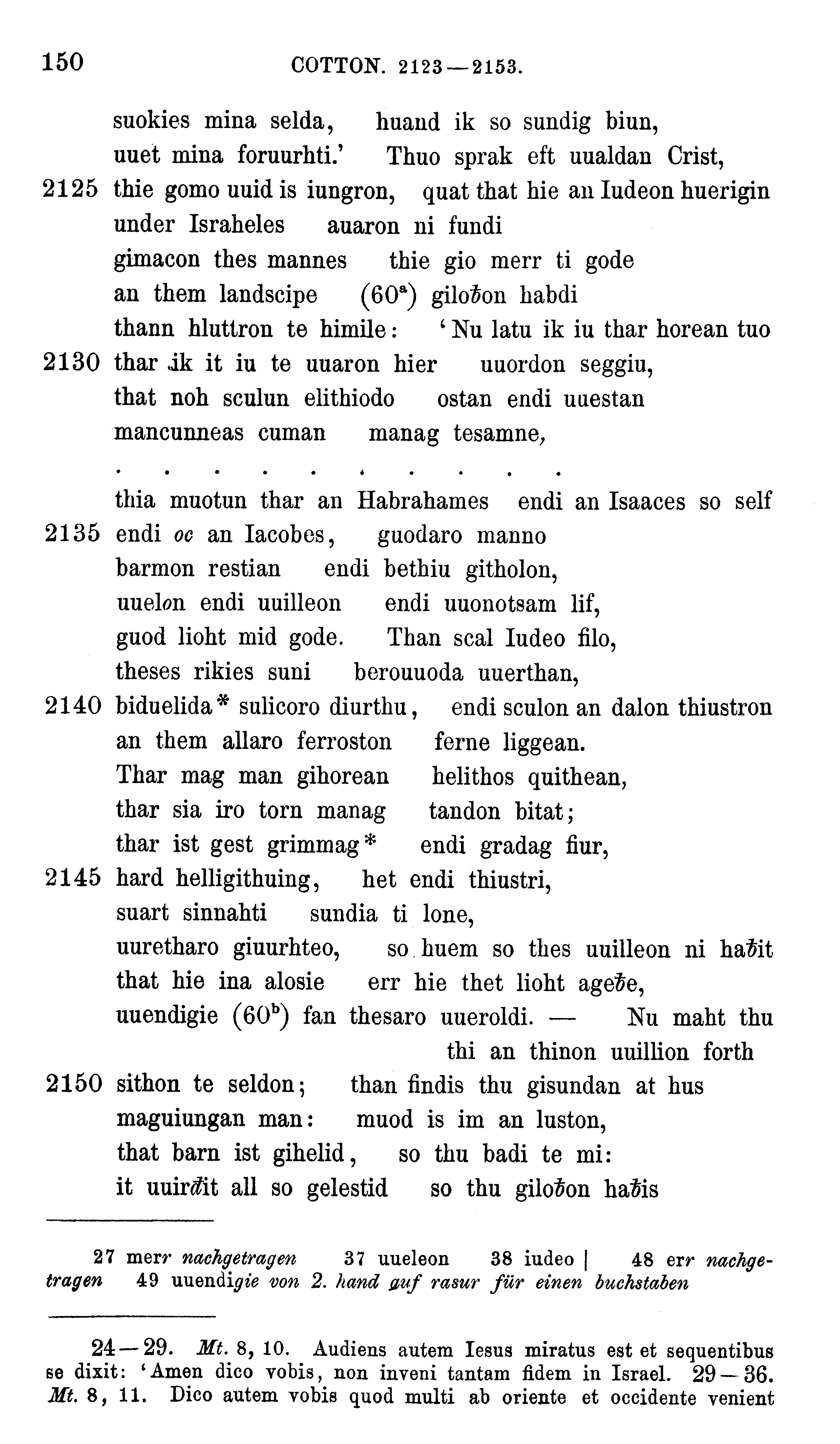 facsimile image (Sievers 1878, p. 150)