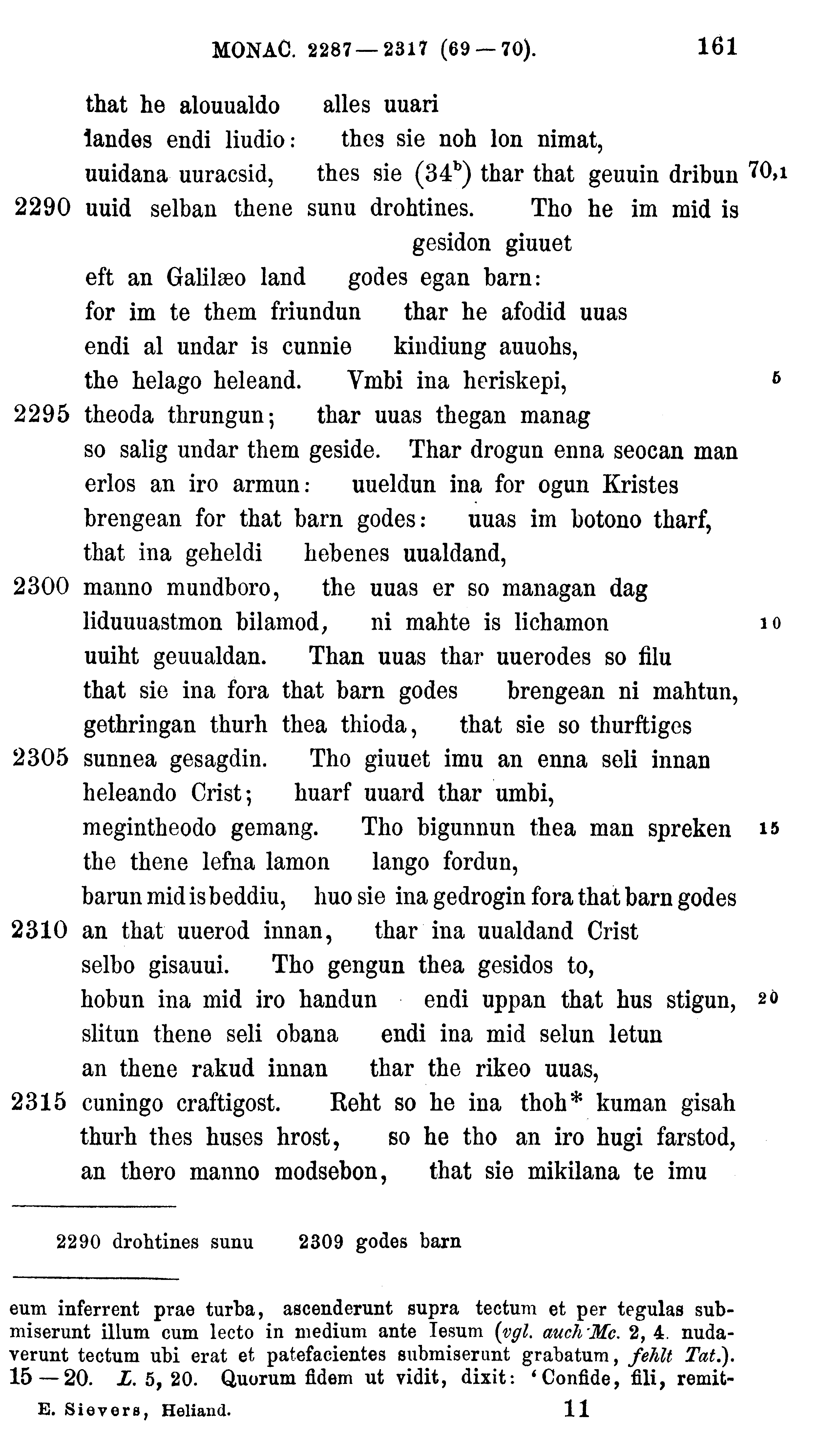 facsimile image (Sievers 1878, p. 161)