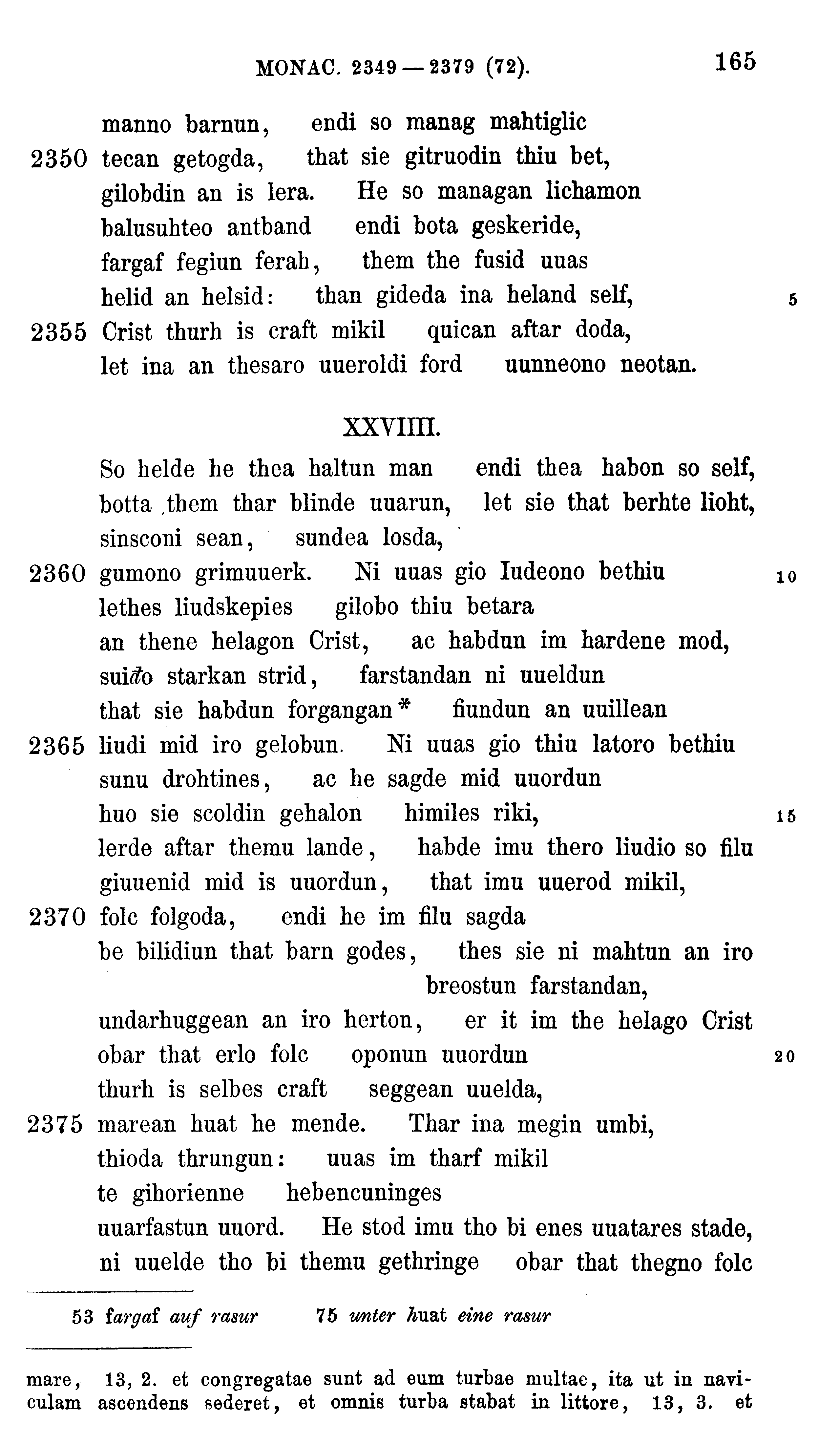 facsimile image (Sievers 1878, p. 165)