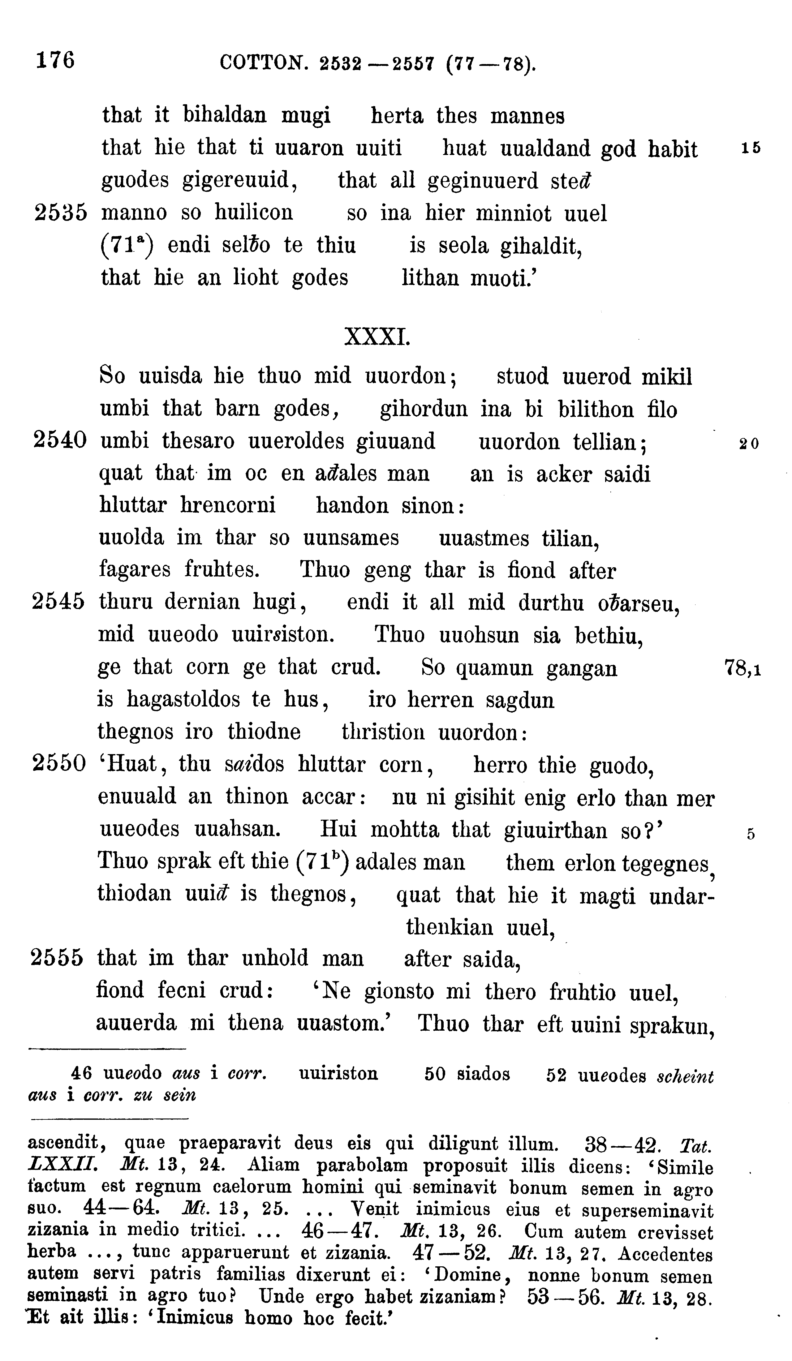 facsimile image (Sievers 1878, p. 176)