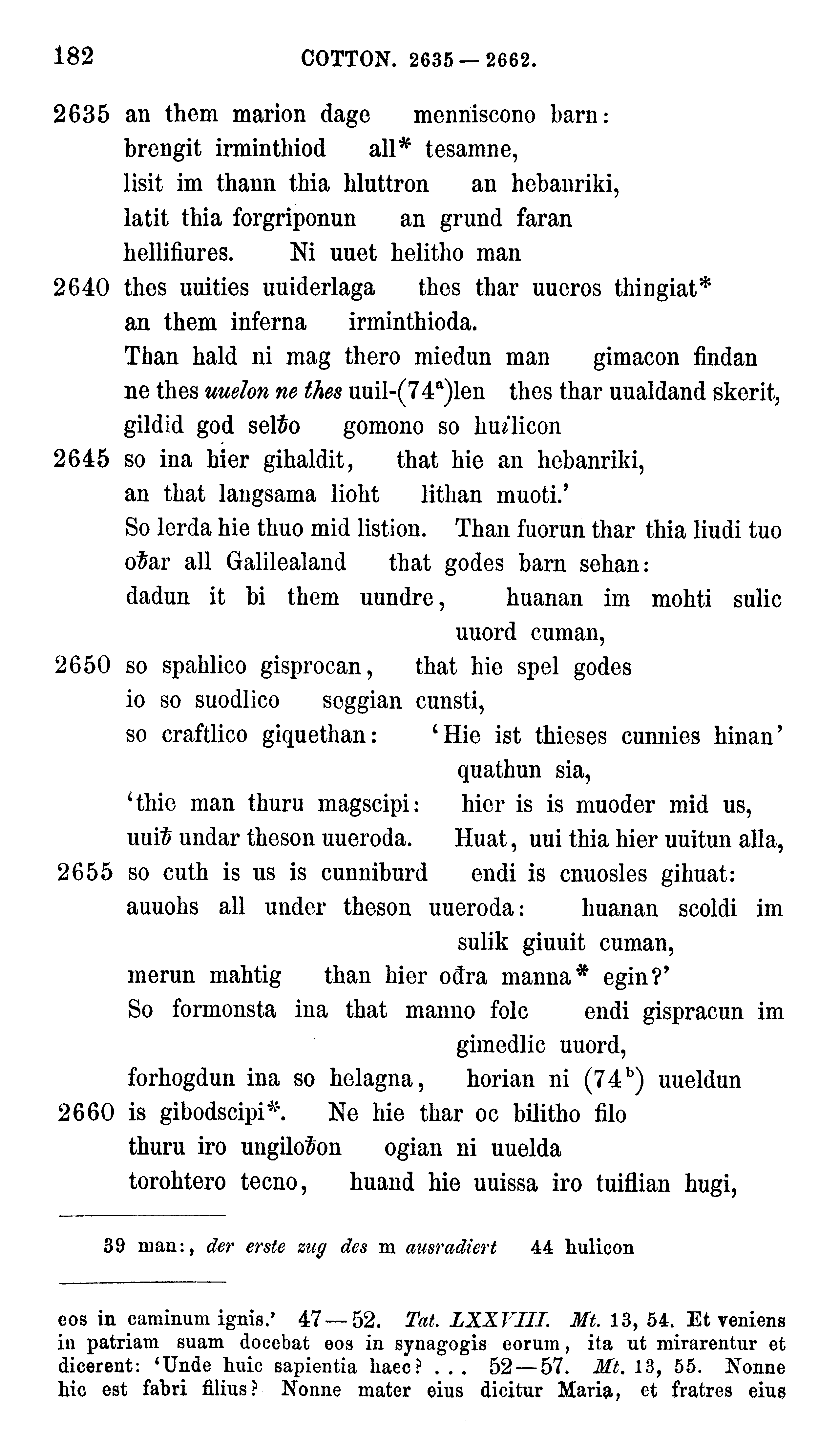 facsimile image (Sievers 1878, p. 182)