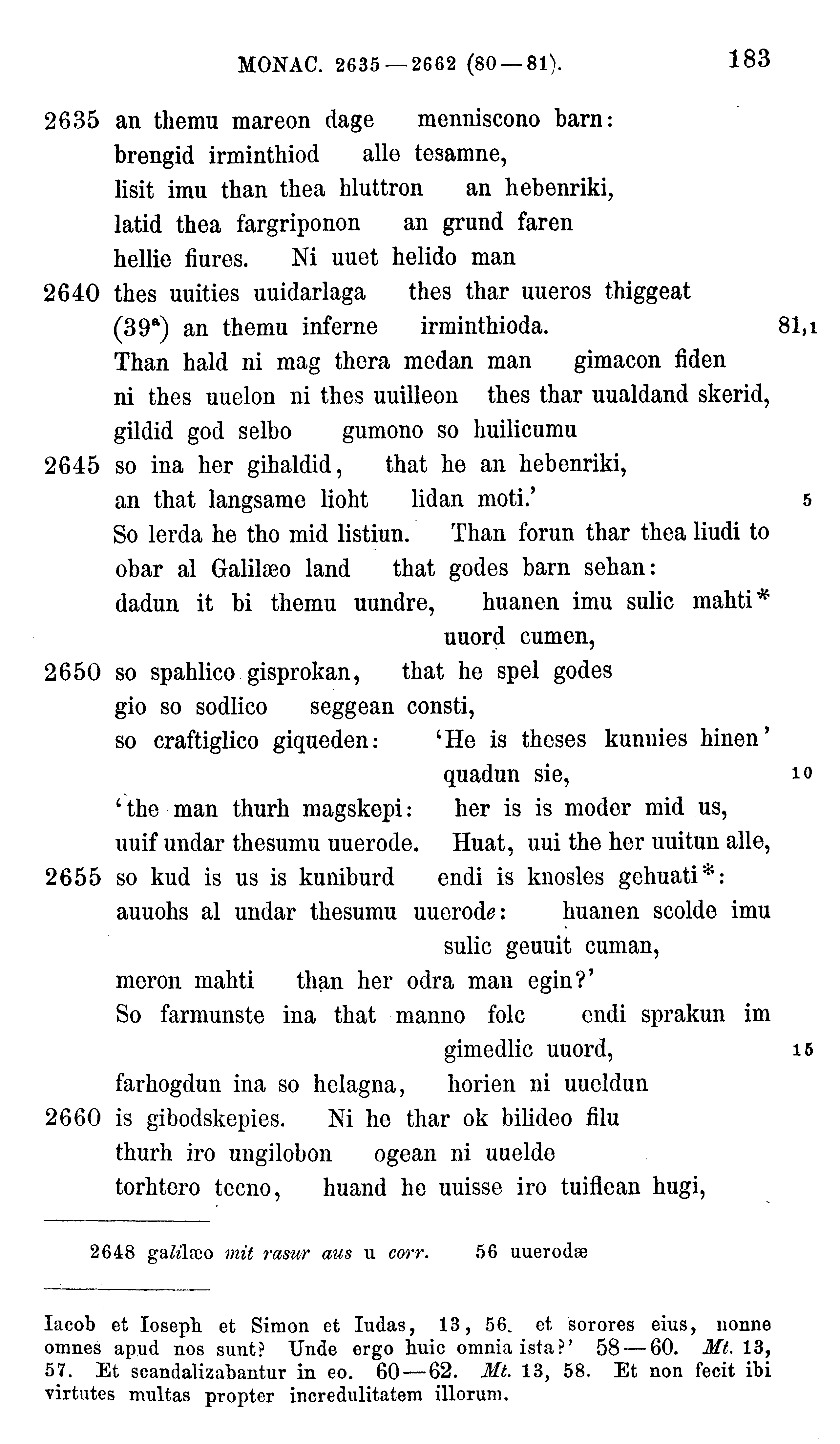 facsimile image (Sievers 1878, p. 183)