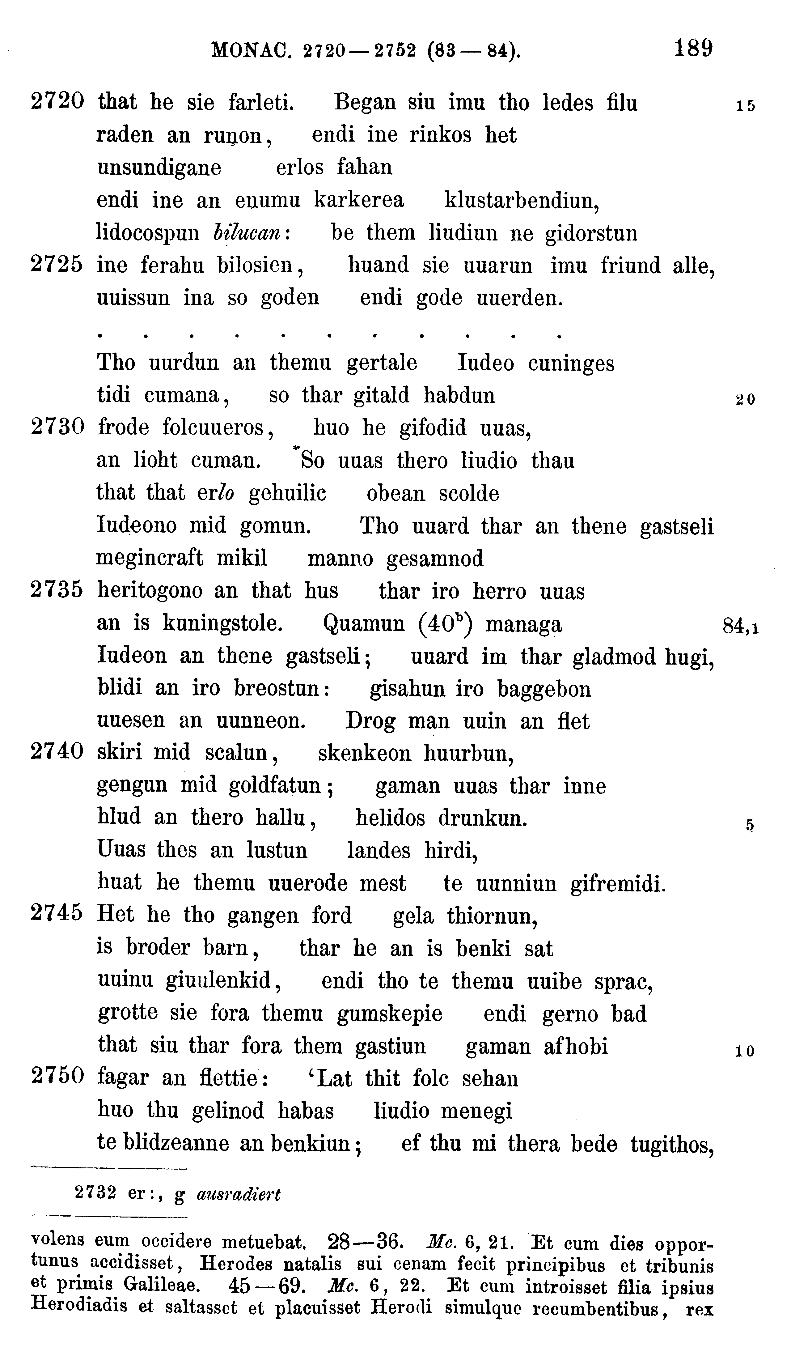 facsimile image (Sievers 1878, p. 189)