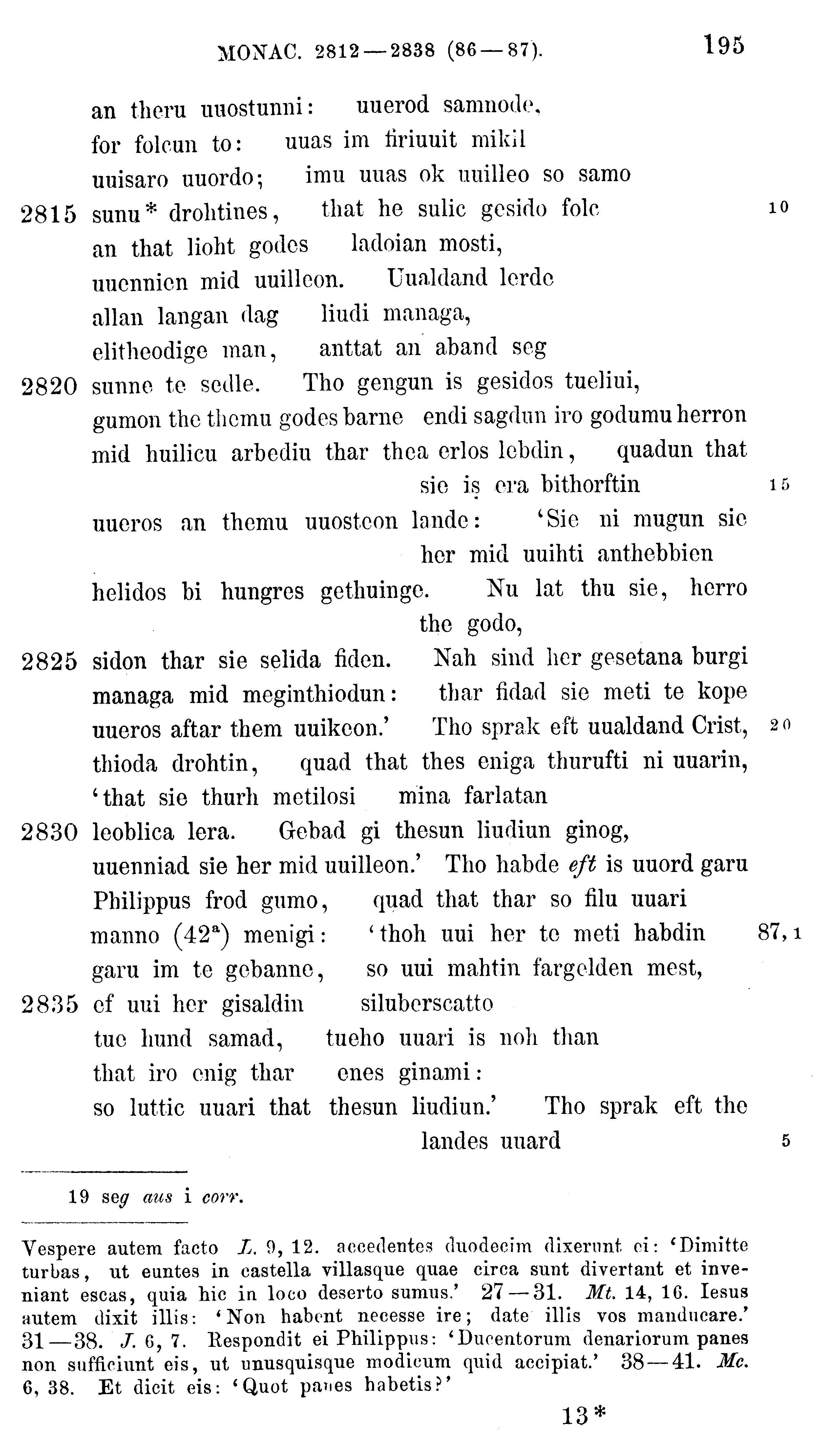 facsimile image (Sievers 1878, p. 195)