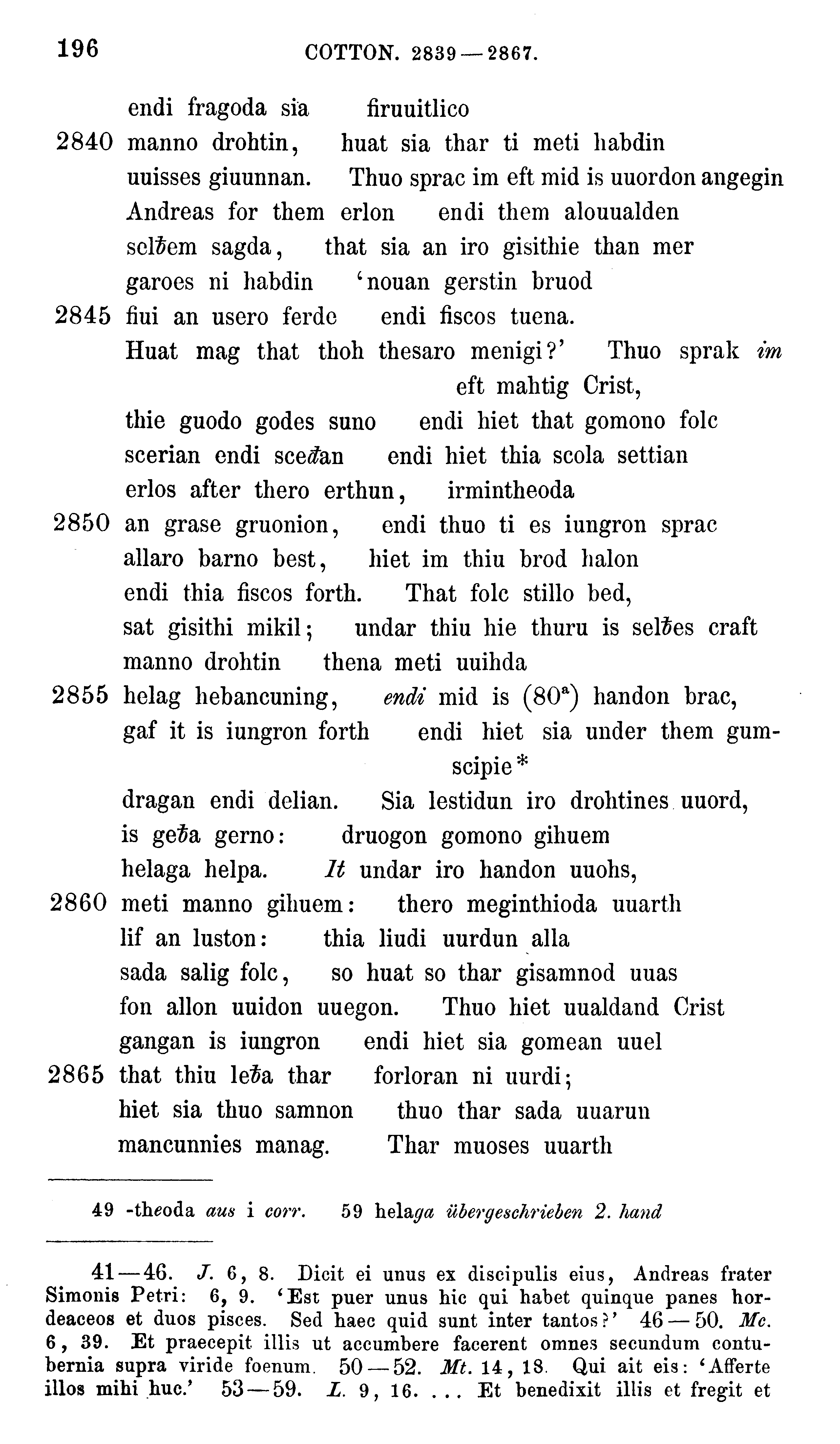 facsimile image (Sievers 1878, p. 196)