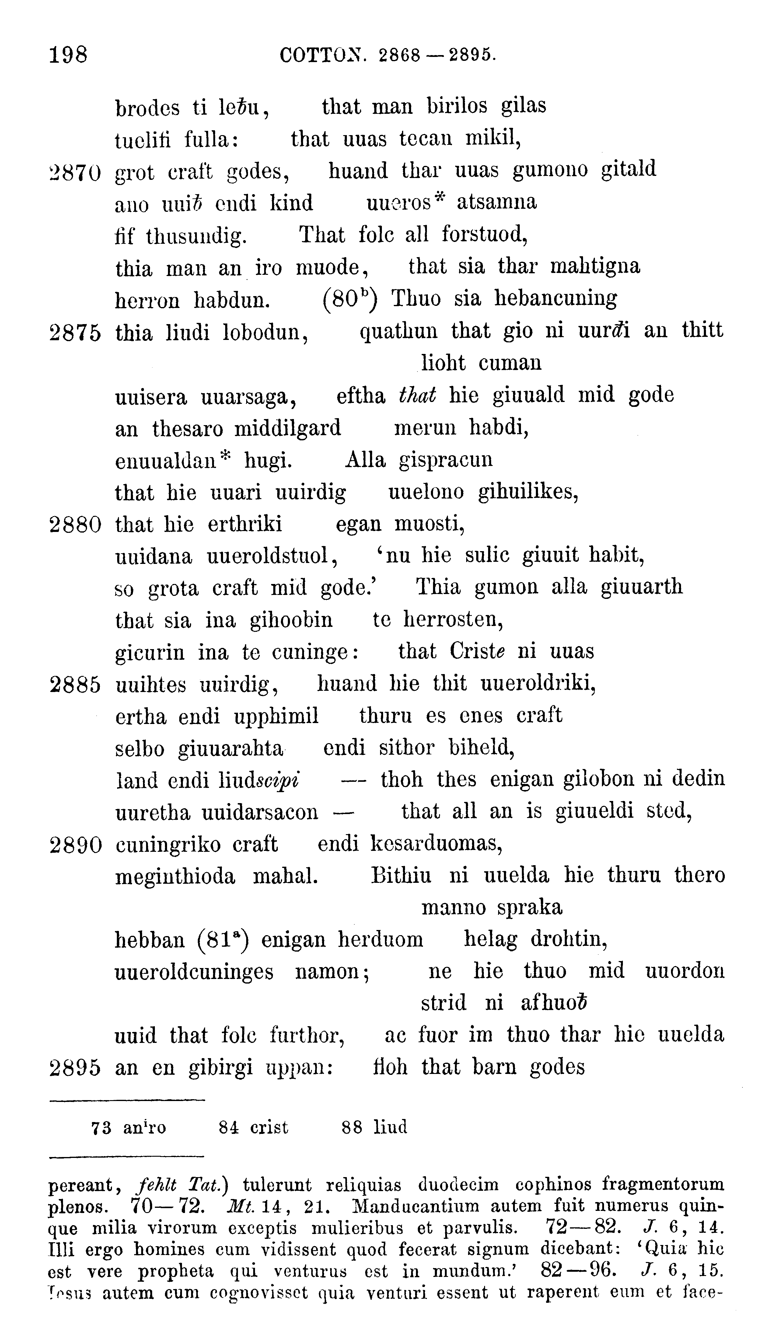 facsimile image (Sievers 1878, p. 198)