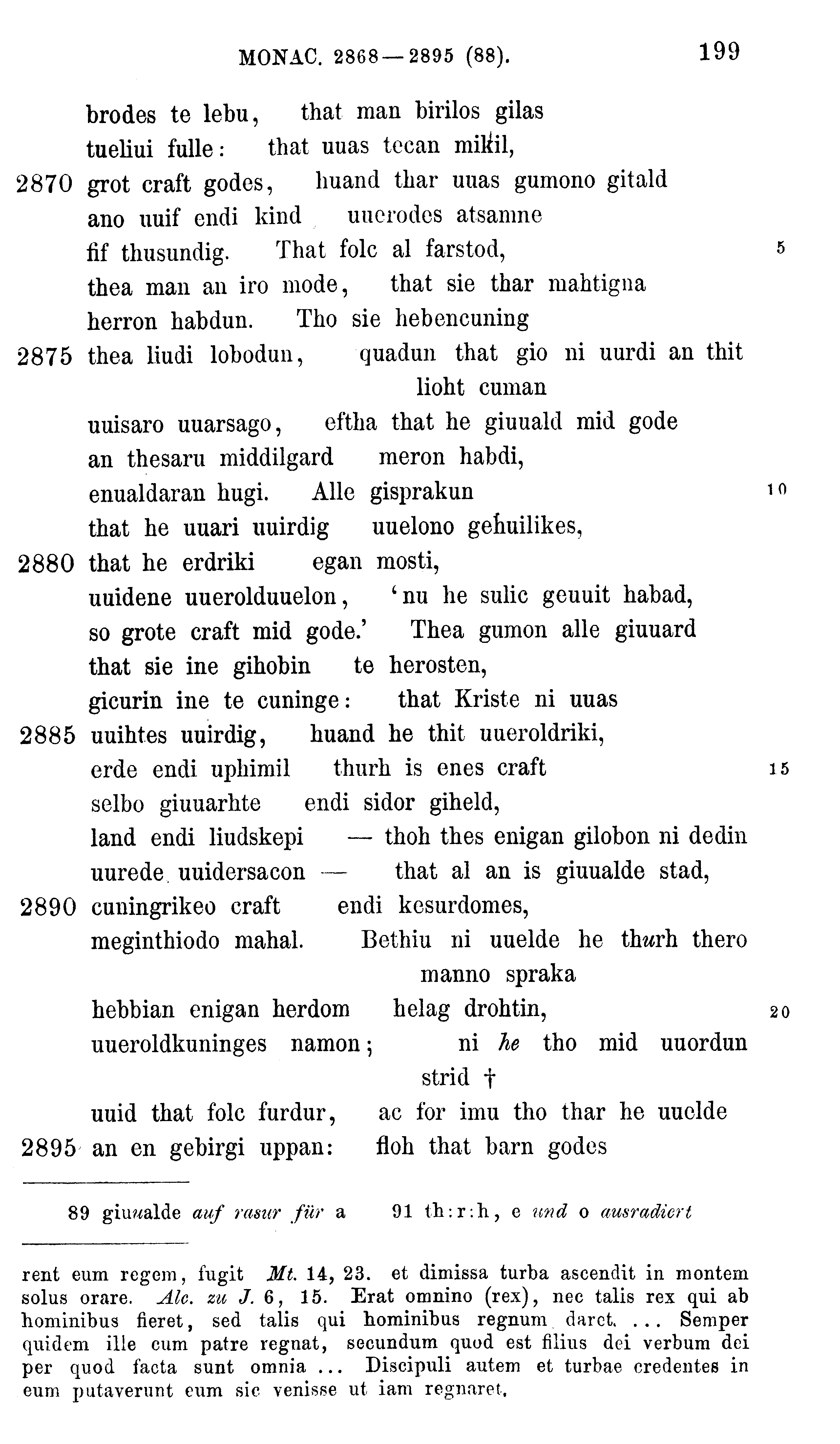 facsimile image (Sievers 1878, p. 199)