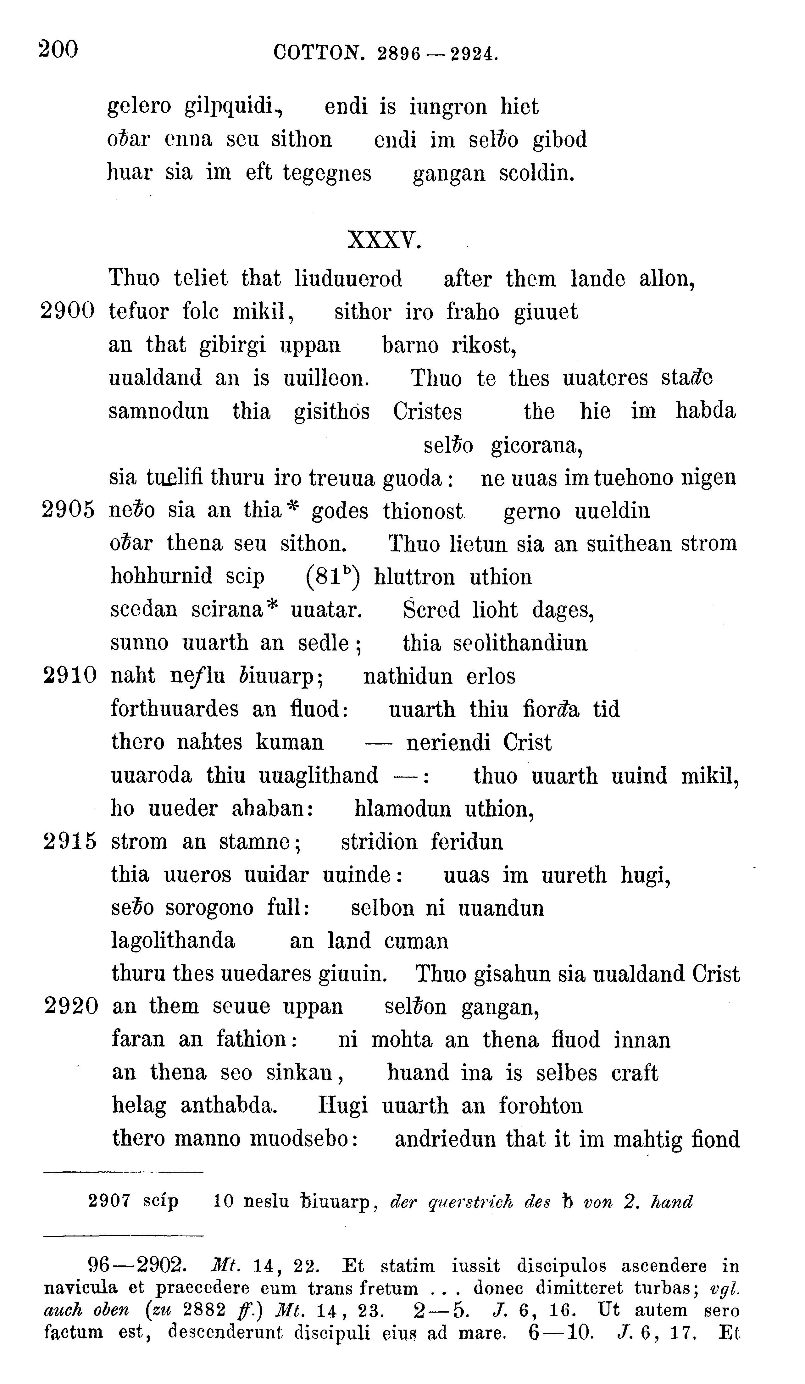 facsimile image (Sievers 1878, p. 200)