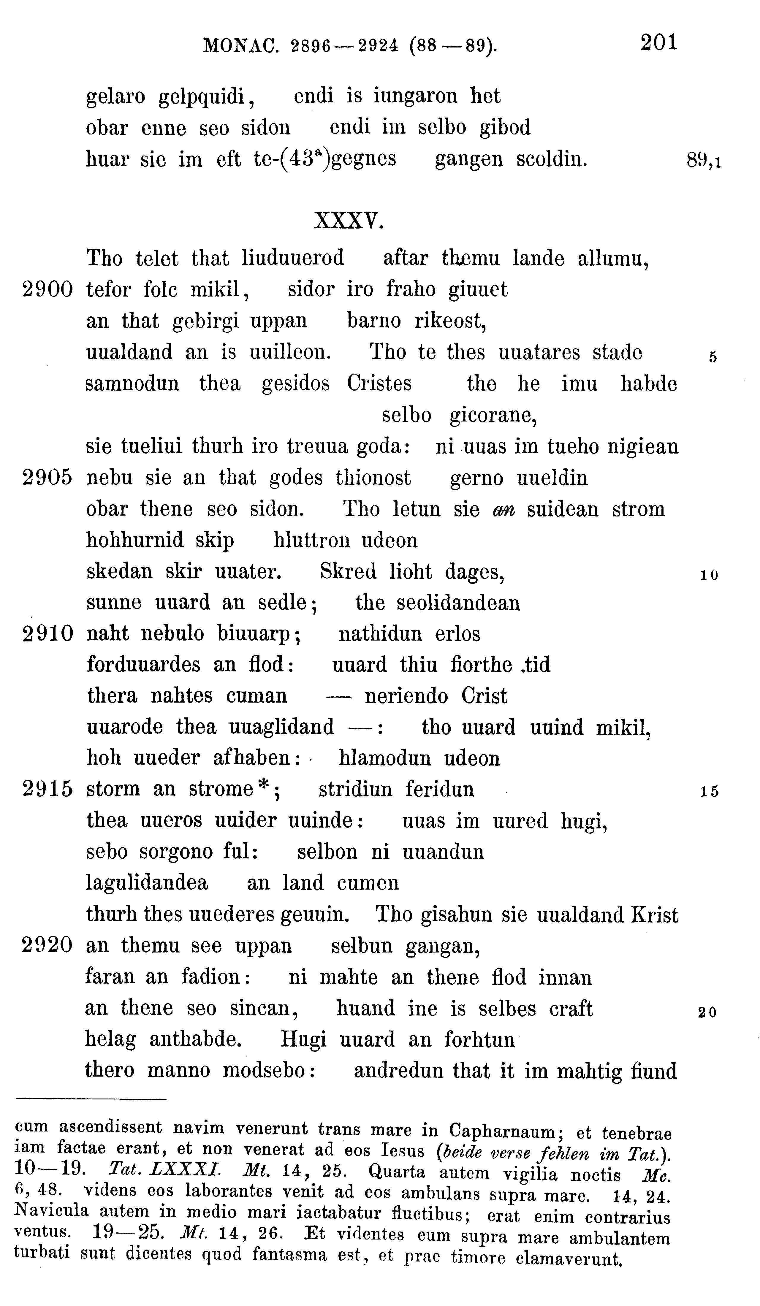 facsimile image (Sievers 1878, p. 201)