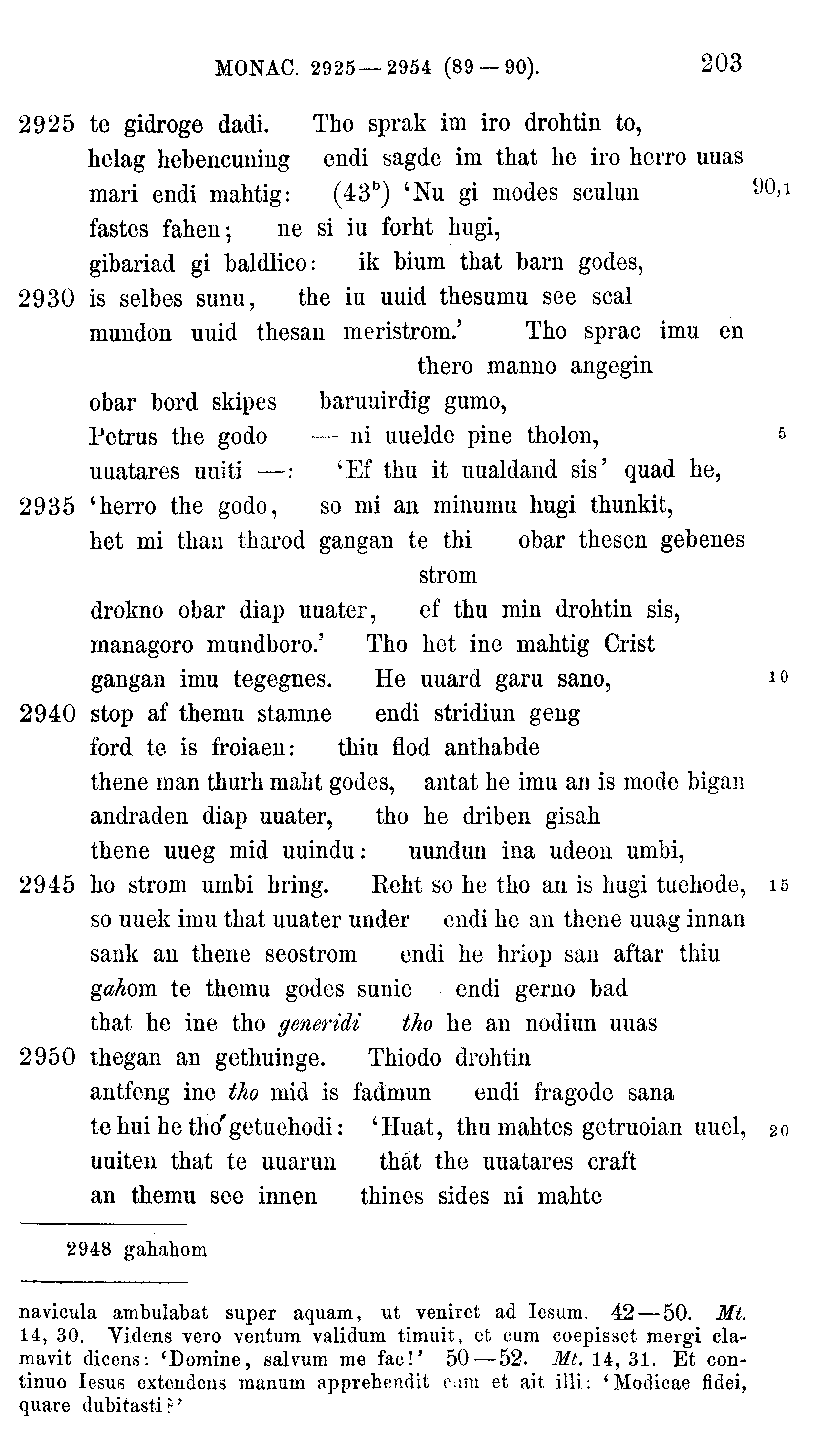 facsimile image (Sievers 1878, p. 203)