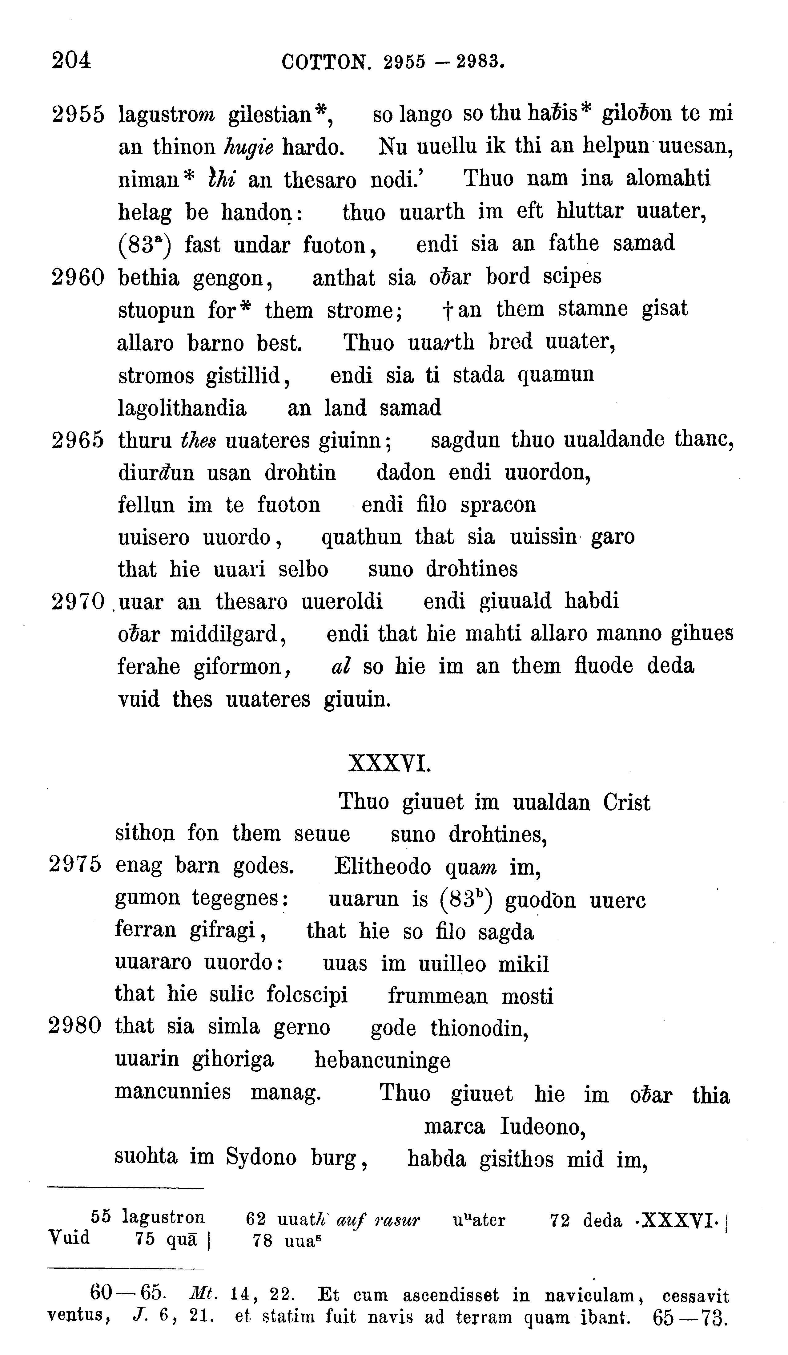 facsimile image (Sievers 1878, p. 204)