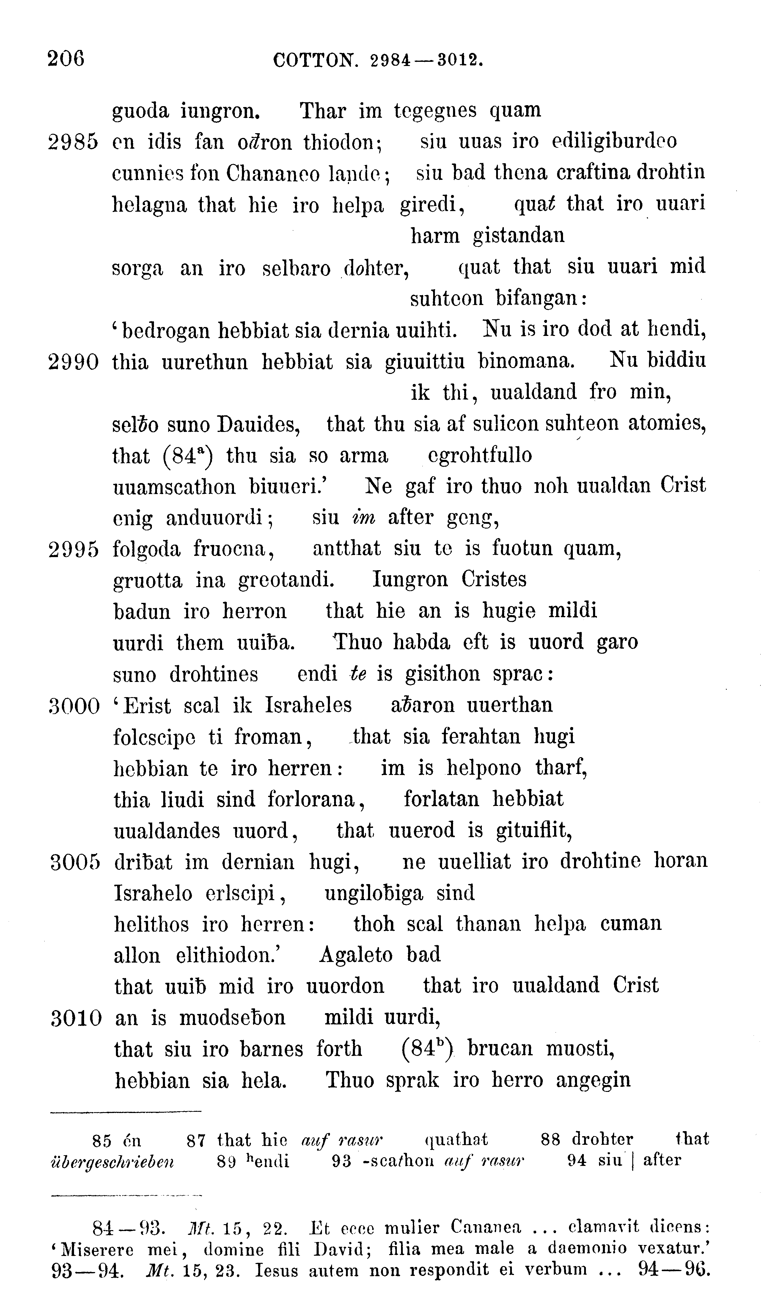facsimile image (Sievers 1878, p. 206)