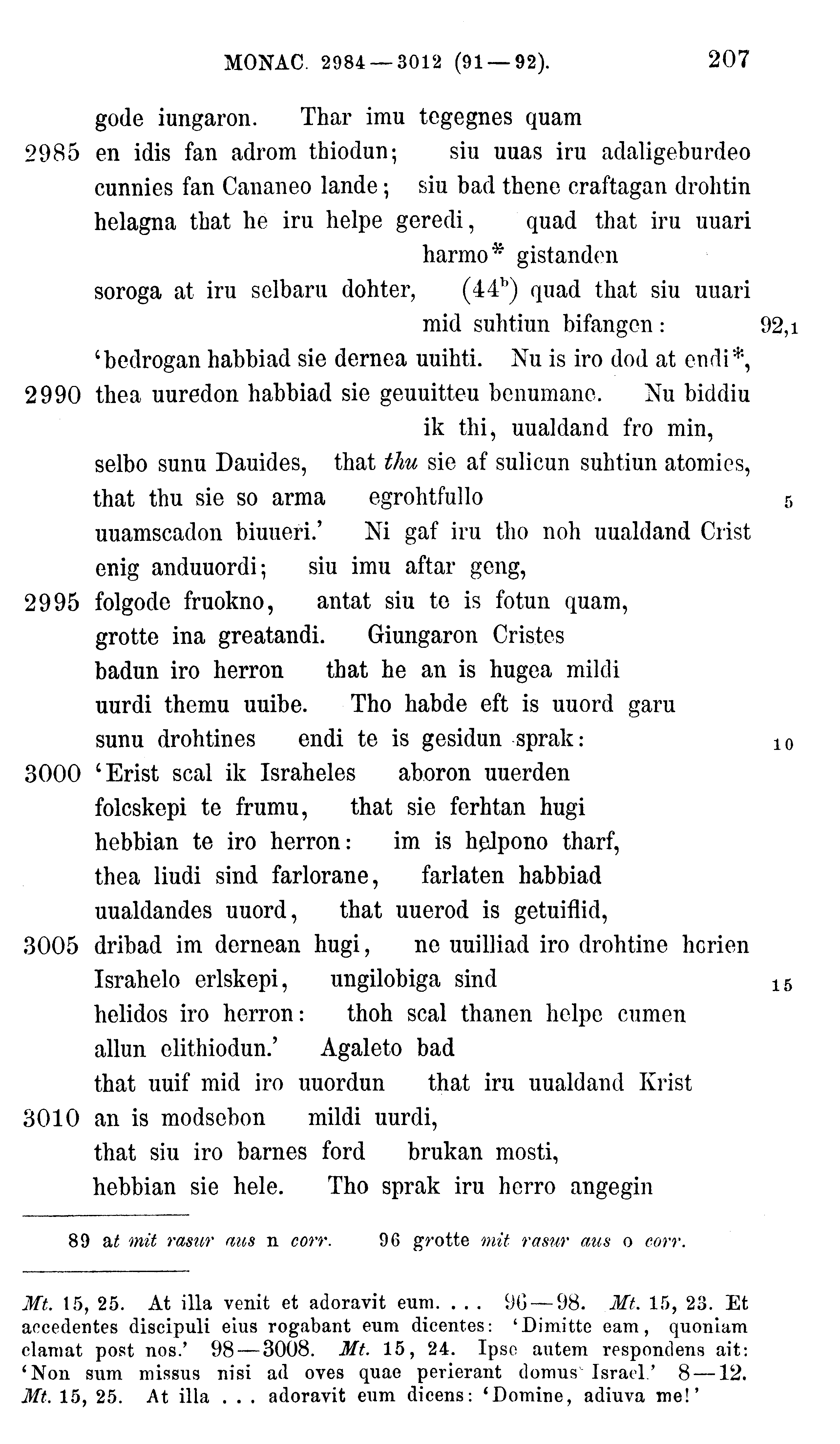 facsimile image (Sievers 1878, p. 207)