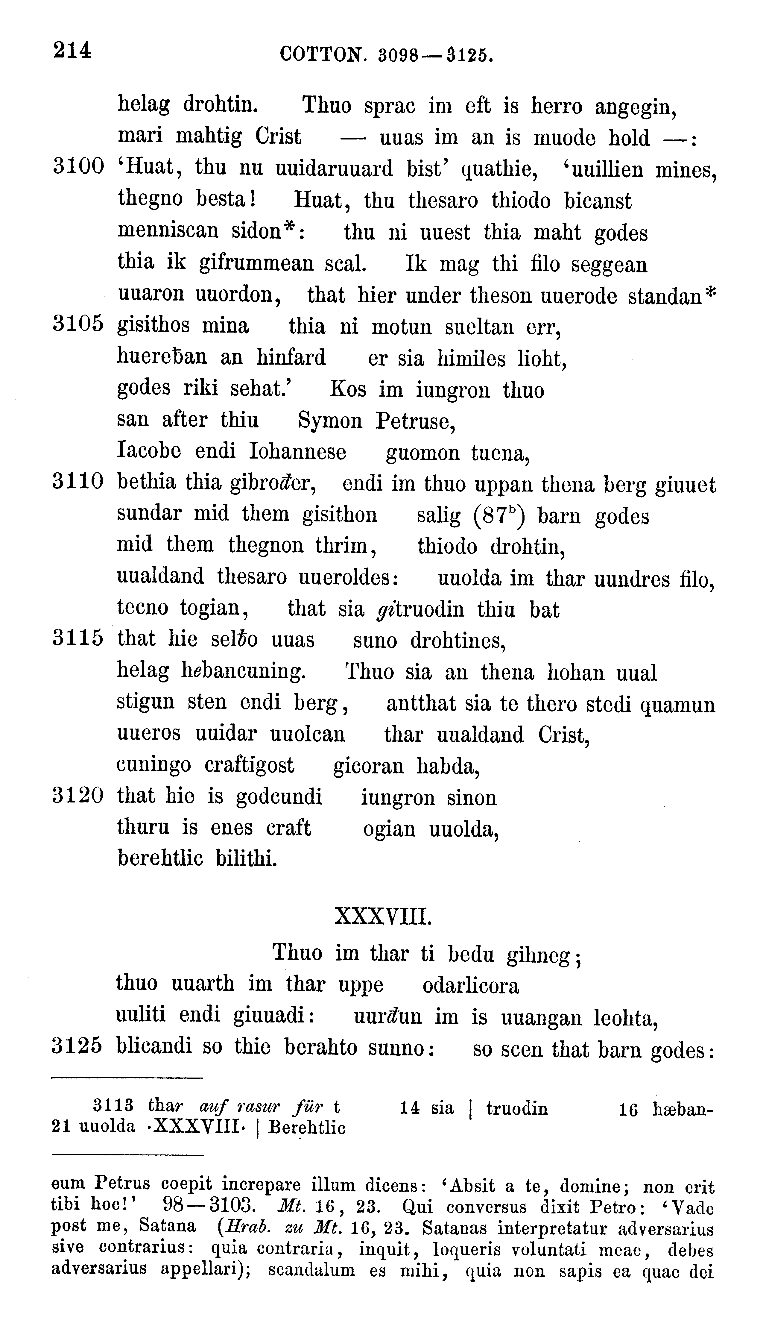 facsimile image (Sievers 1878, p. 214)