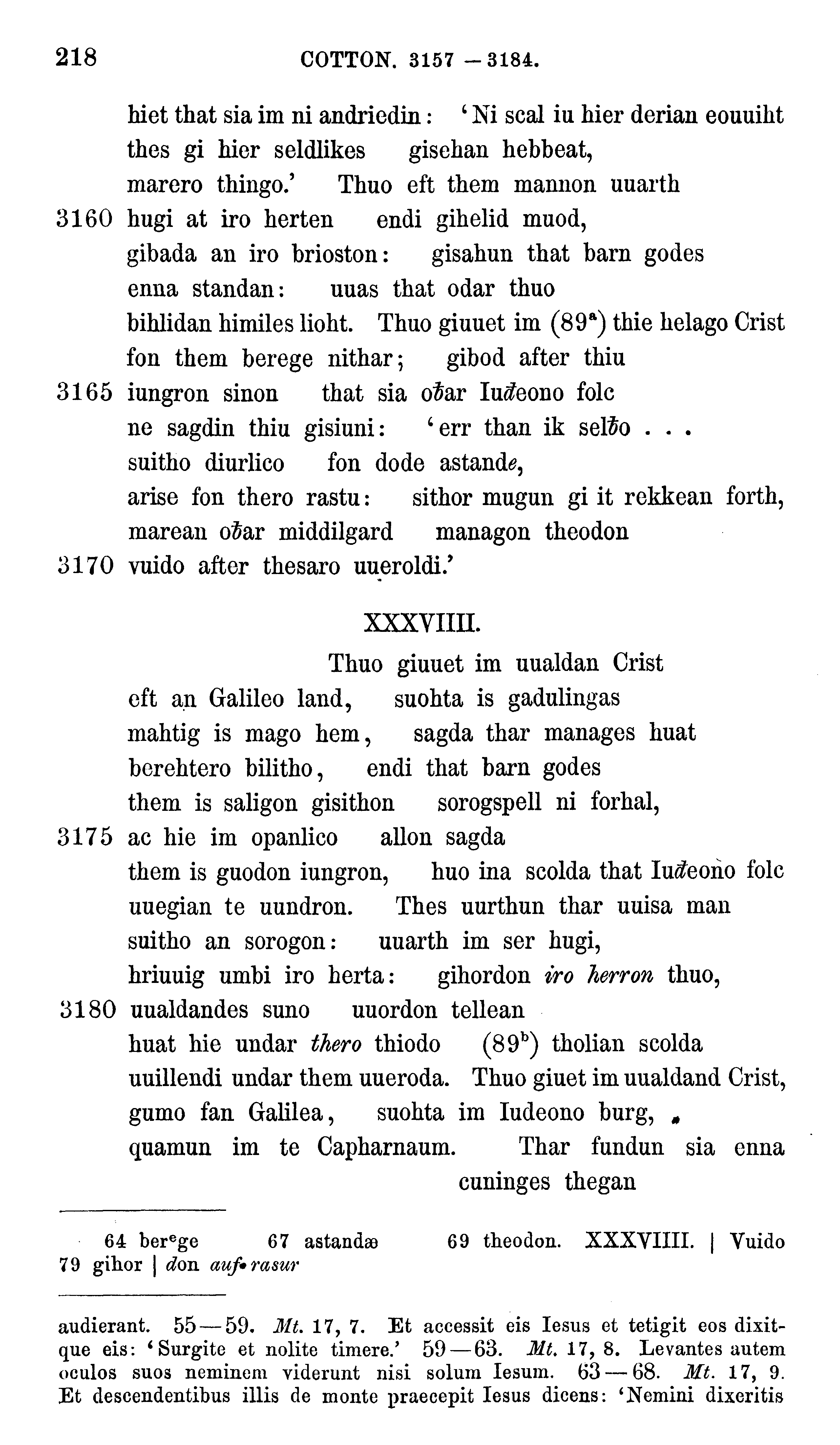 facsimile image (Sievers 1878, p. 218)