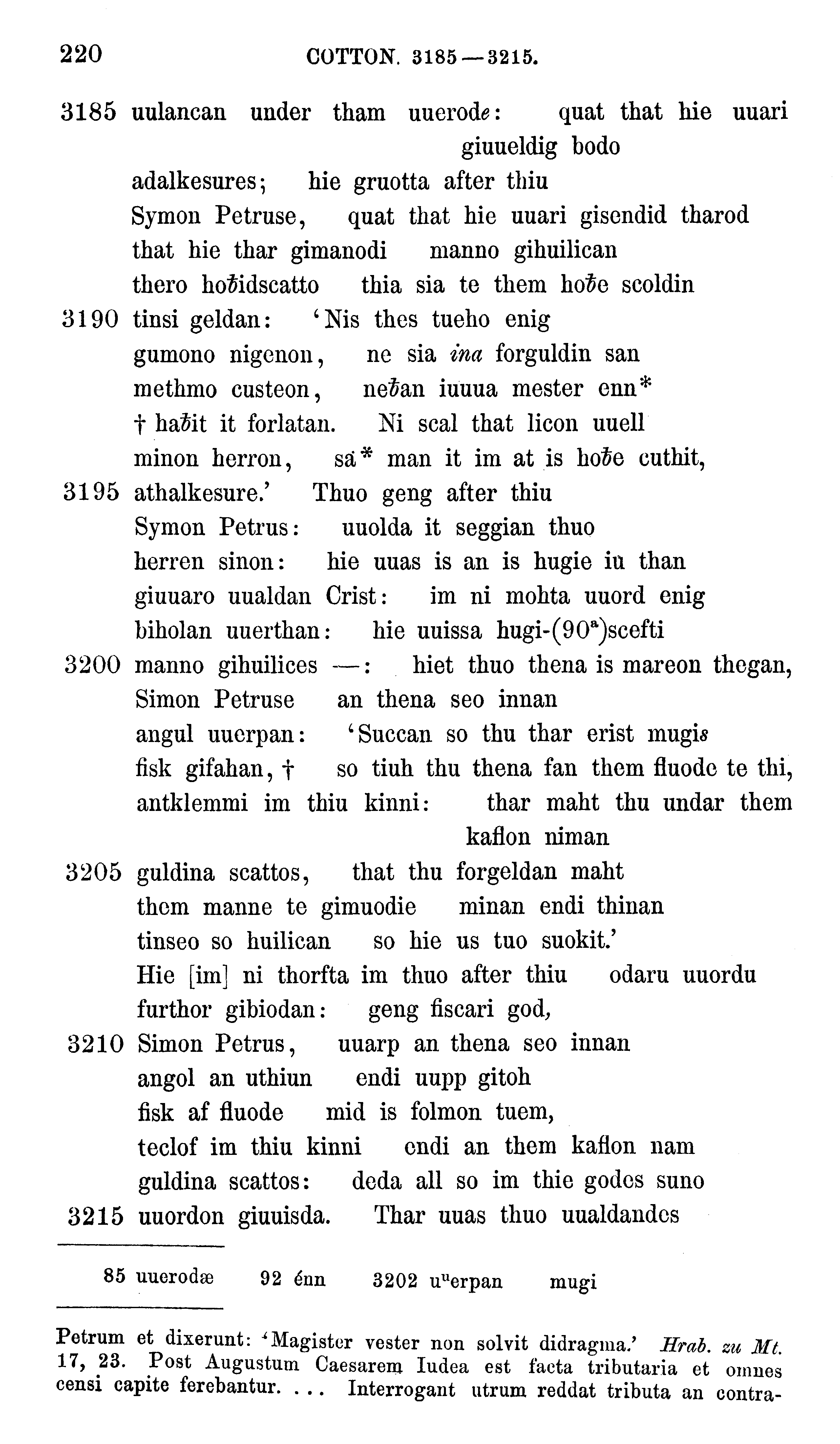 facsimile image (Sievers 1878, p. 220)