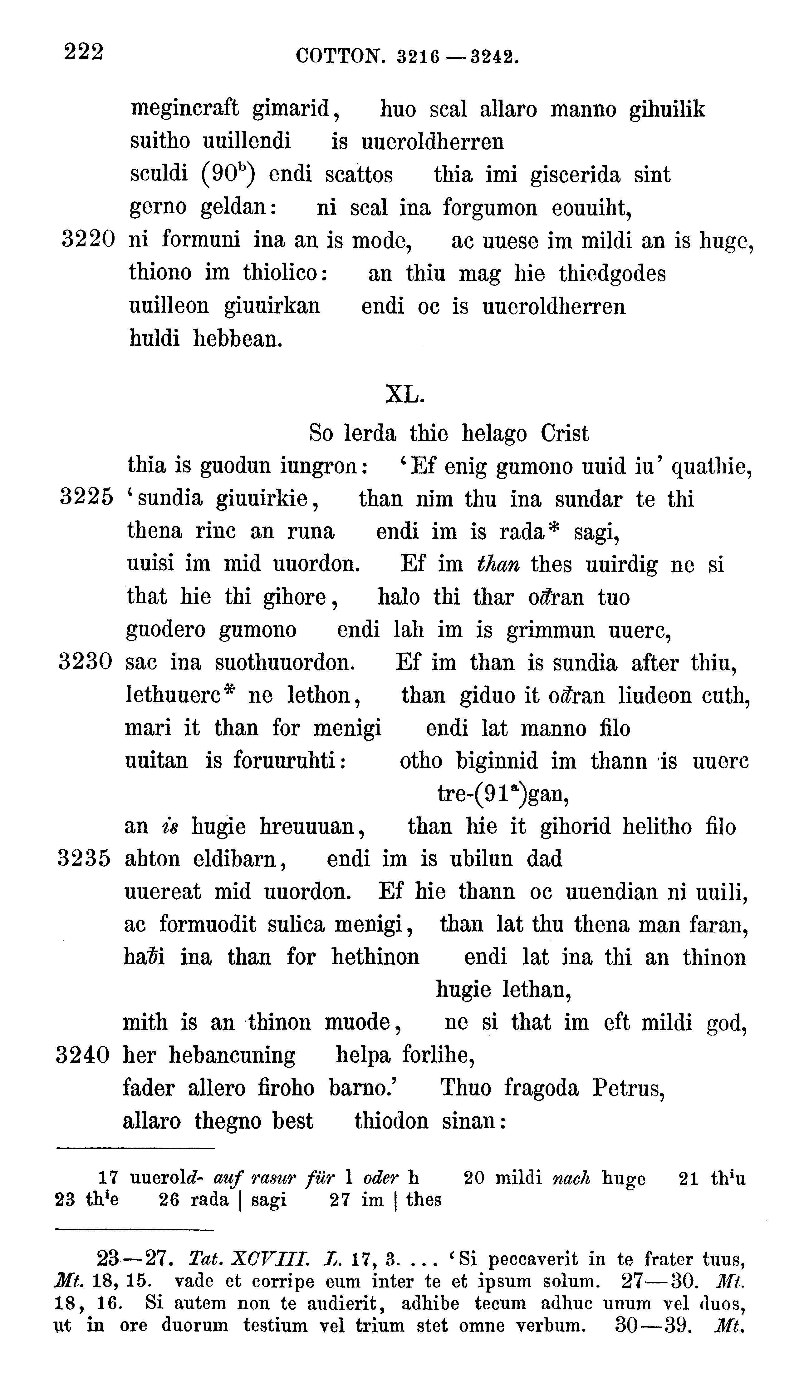 facsimile image (Sievers 1878, p. 222)
