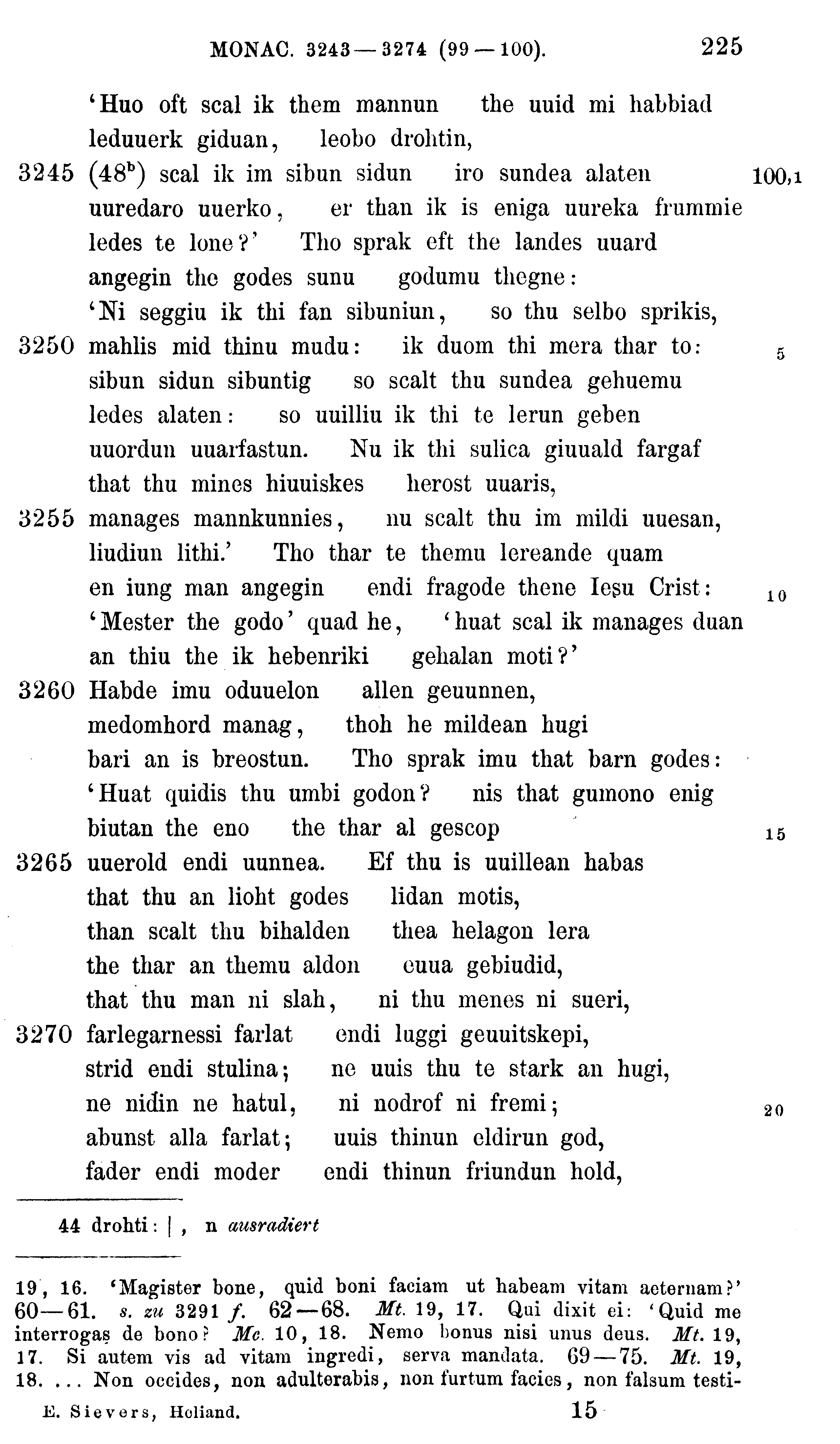 facsimile image (Sievers 1878, p. 225)