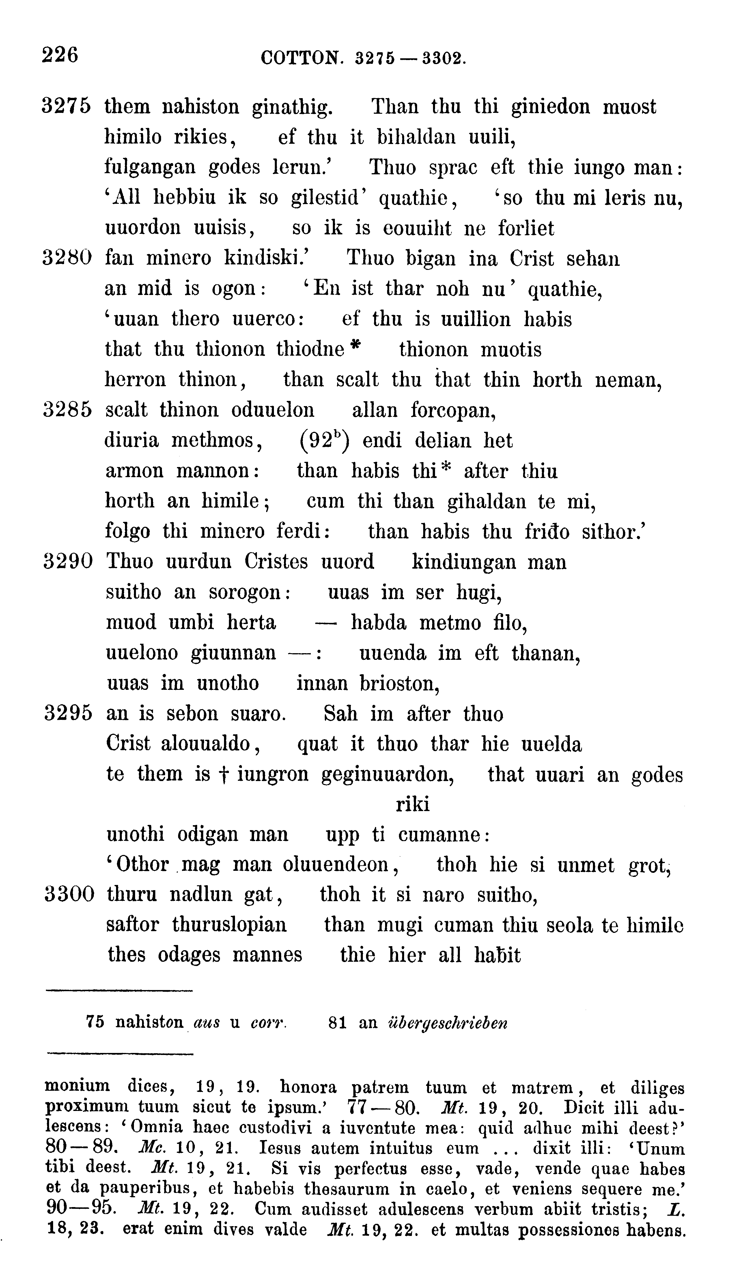 facsimile image (Sievers 1878, p. 226)