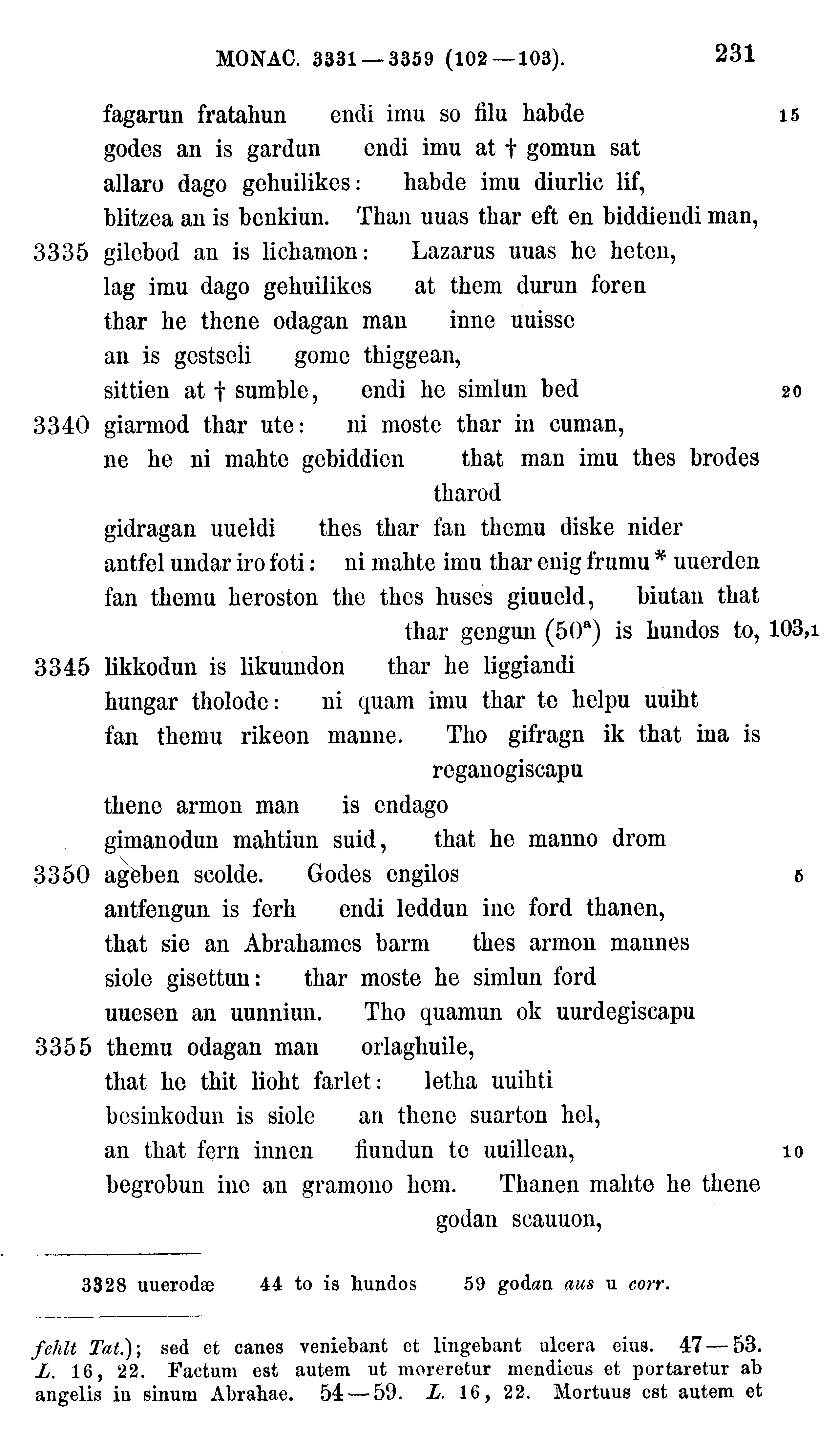 facsimile image (Sievers 1878, p. 231)