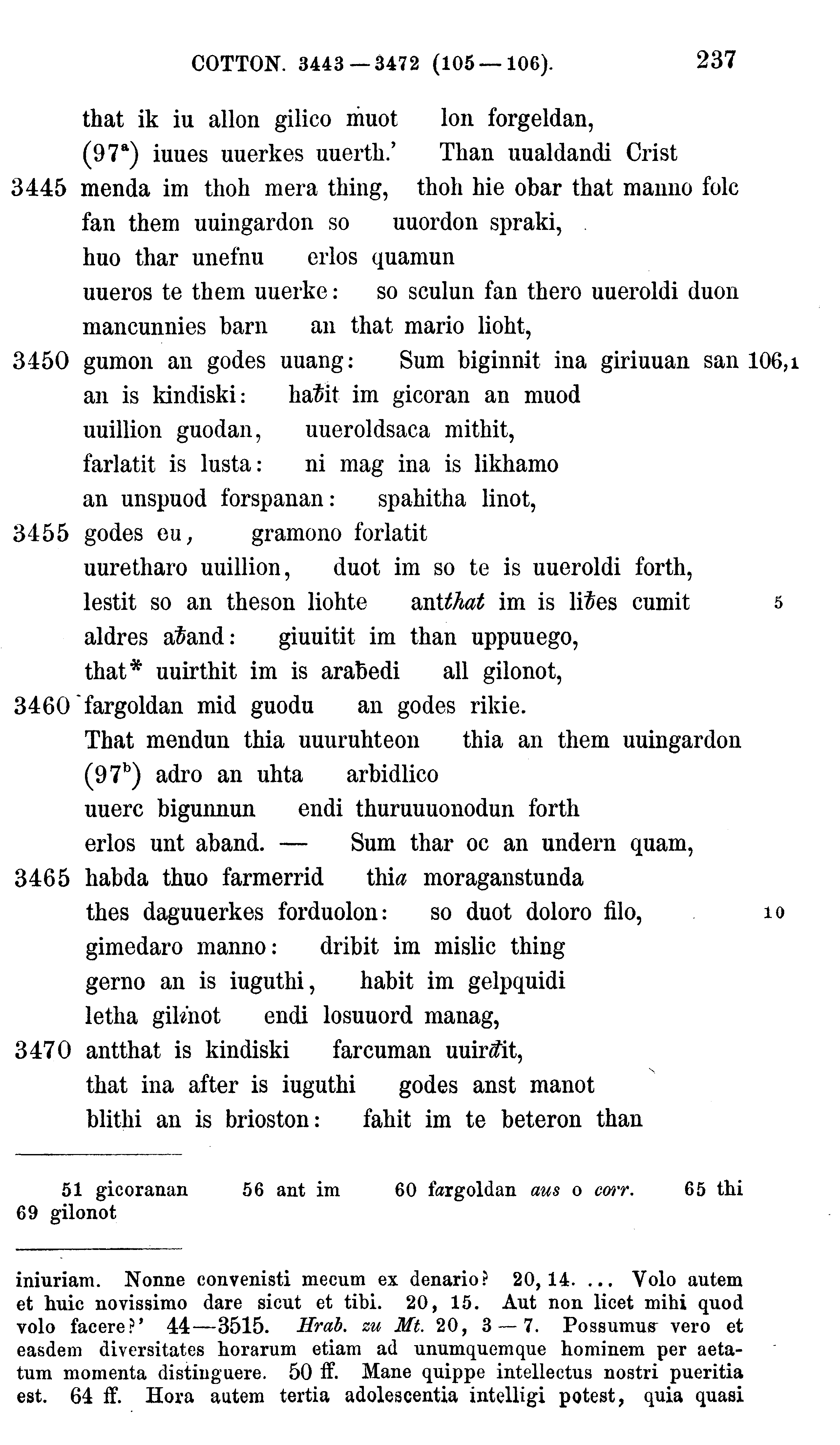 facsimile image (Sievers 1878, p. 237)