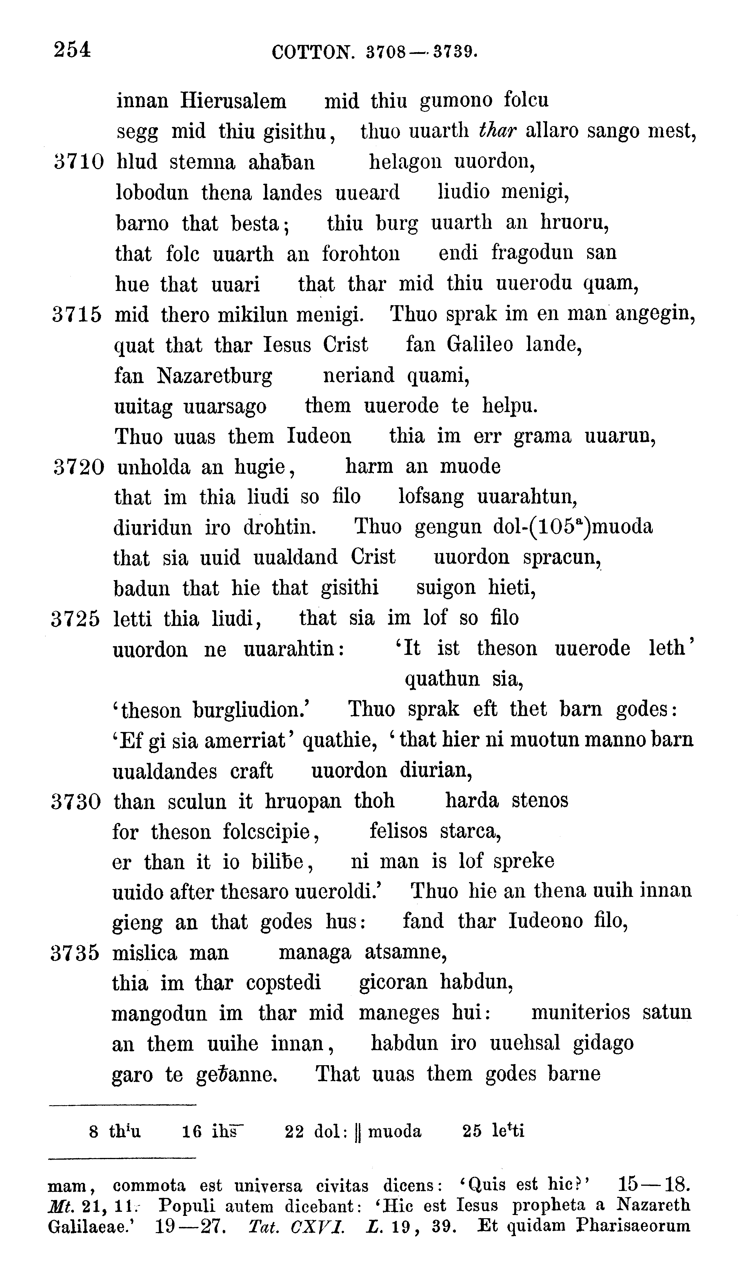 facsimile image (Sievers 1878, p. 254)