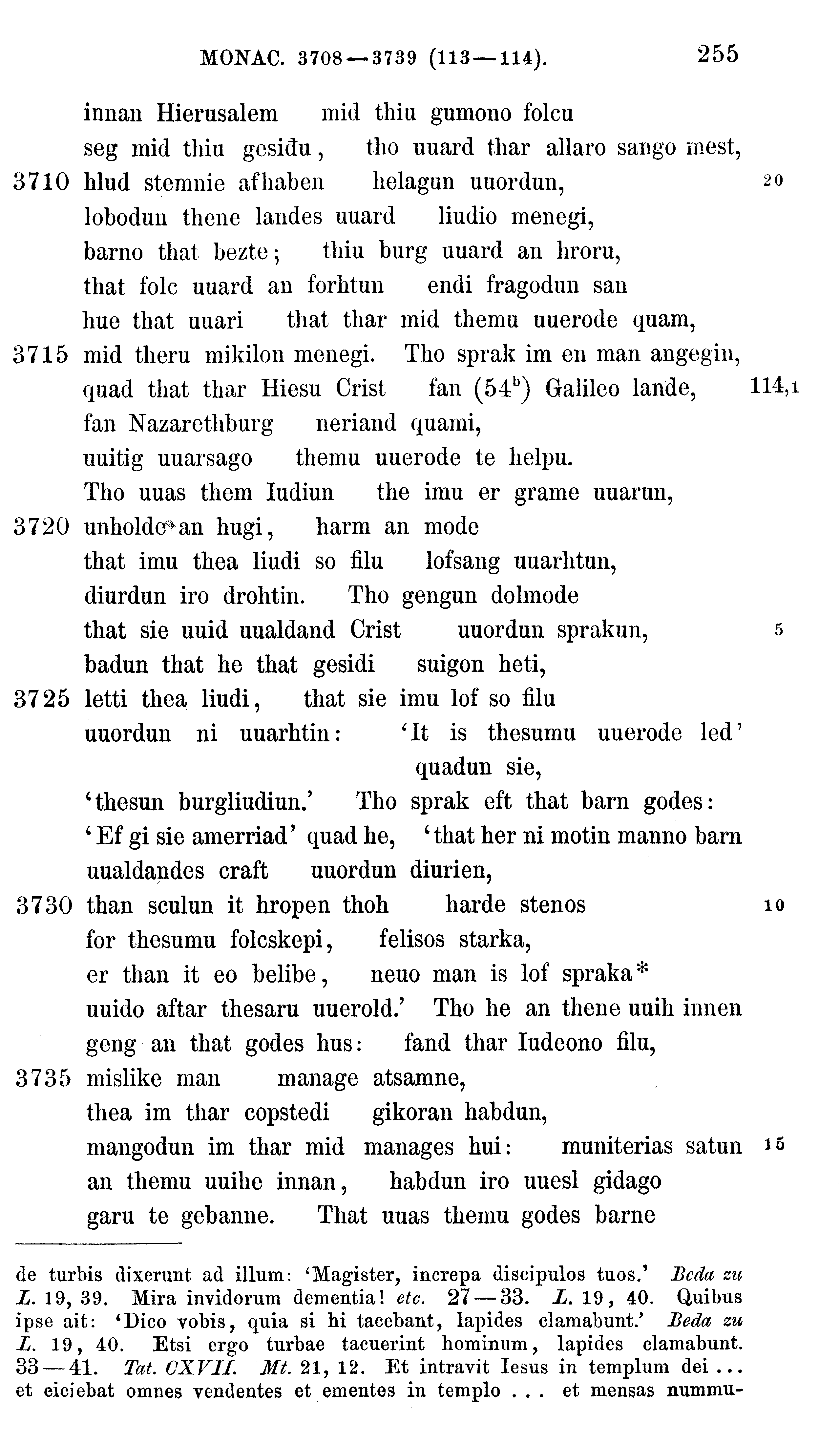 facsimile image (Sievers 1878, p. 255)