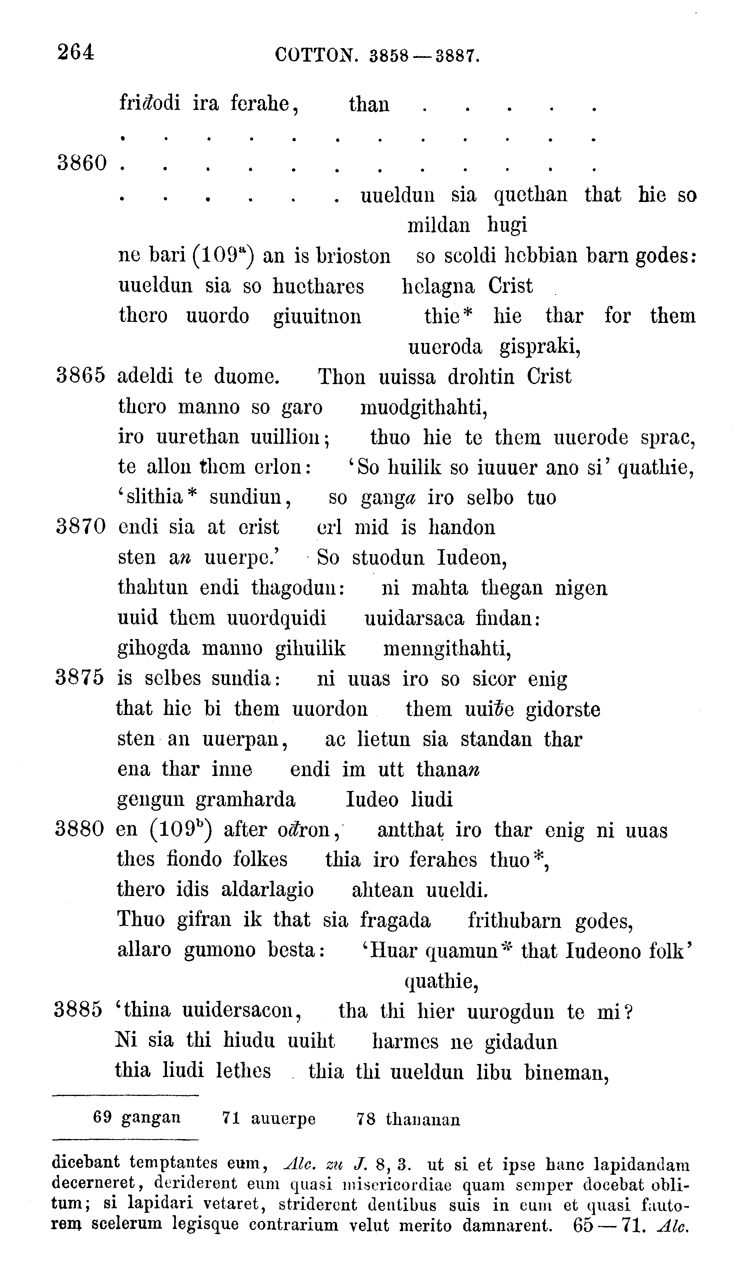 facsimile image (Sievers 1878, p. 264)
