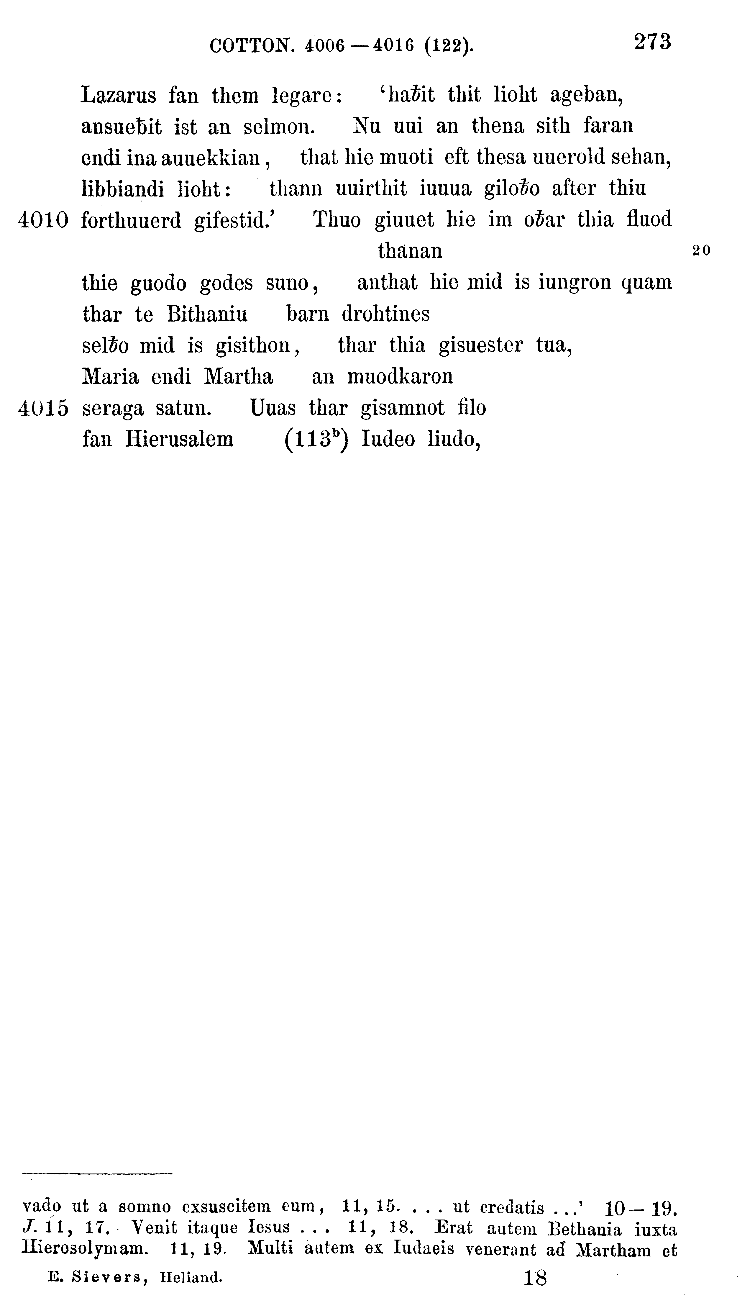 facsimile image (Sievers 1878, p. 273)