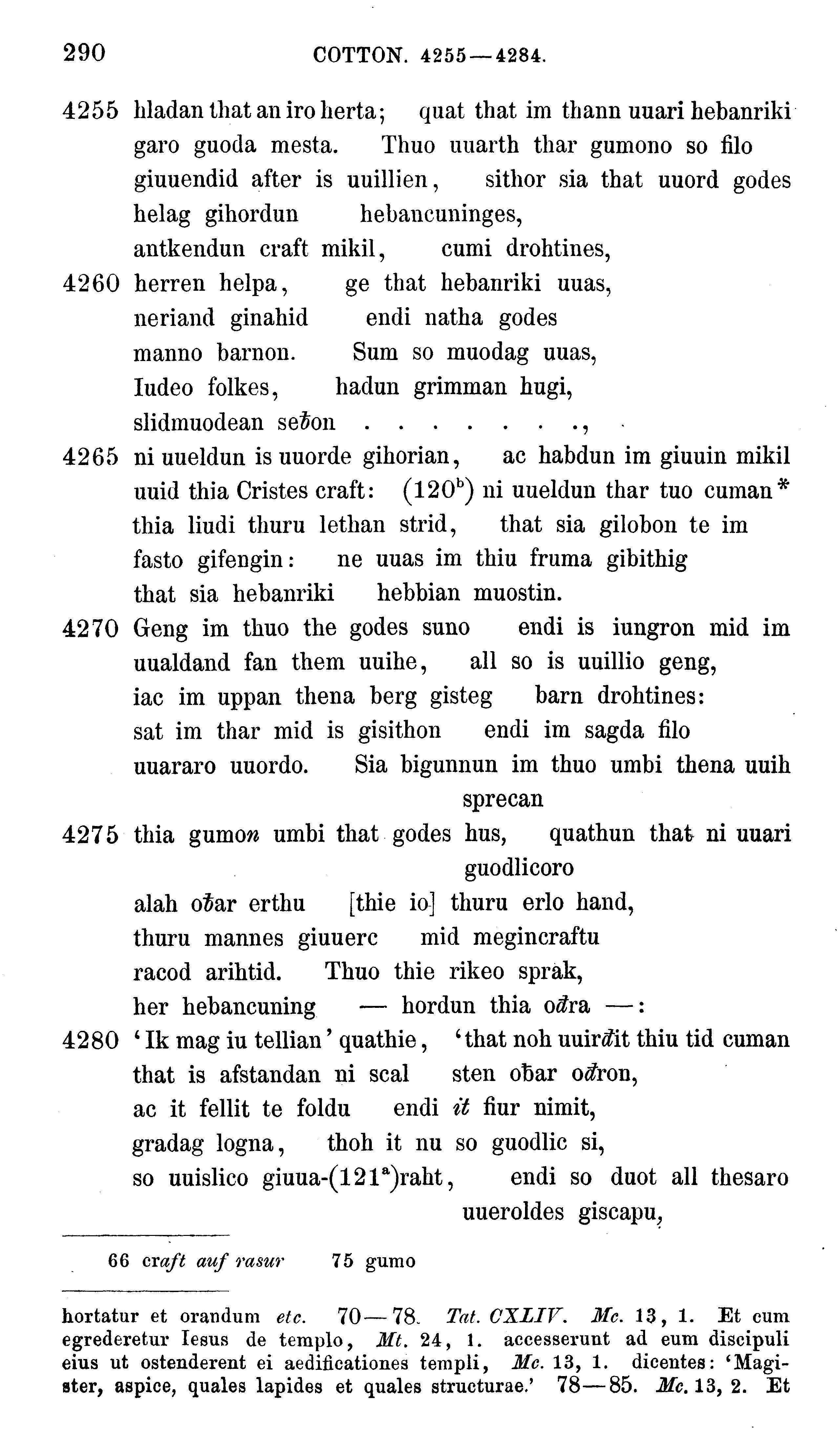 facsimile image (Sievers 1878, p. 290)