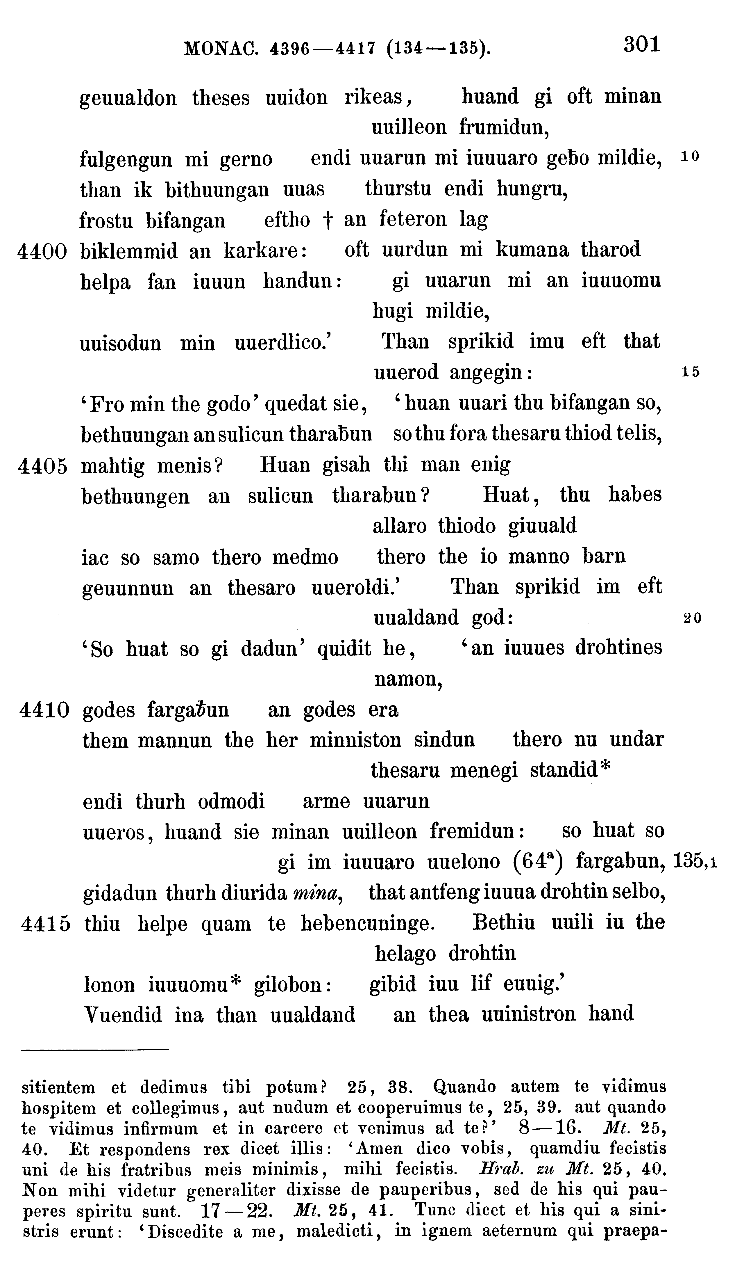 facsimile image (Sievers 1878, p. 301)