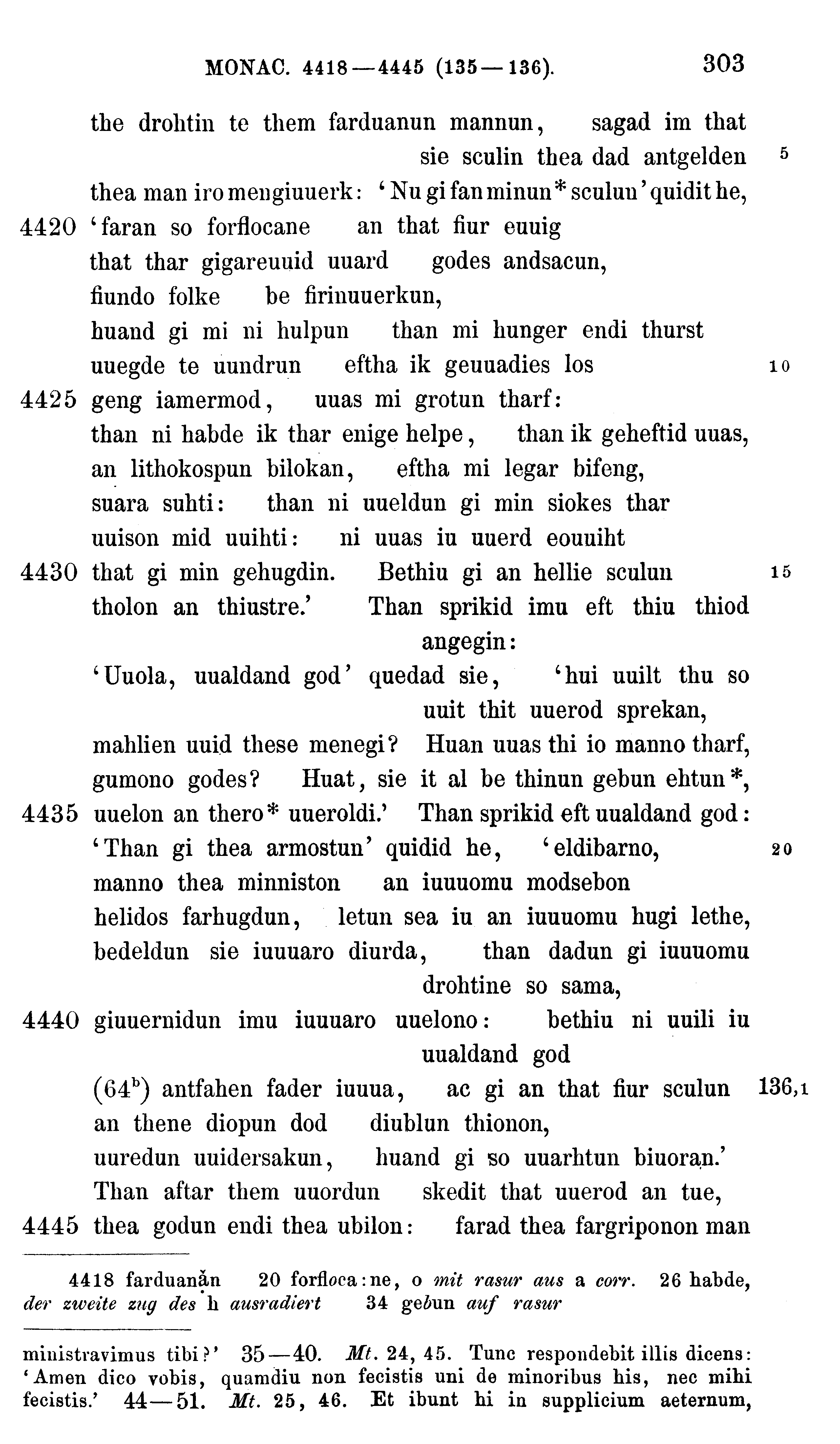 facsimile image (Sievers 1878, p. 303)