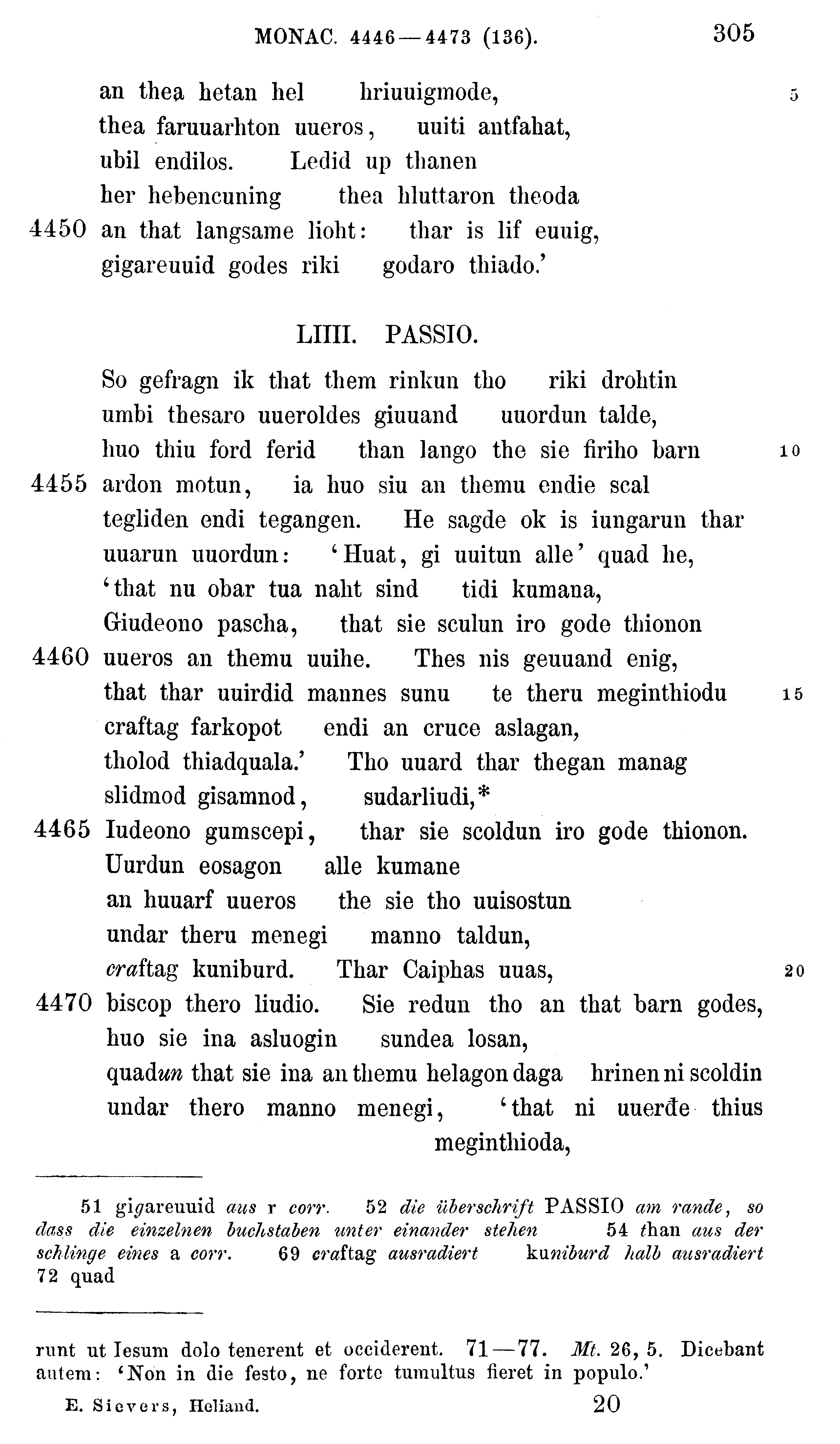 facsimile image (Sievers 1878, p. 305)