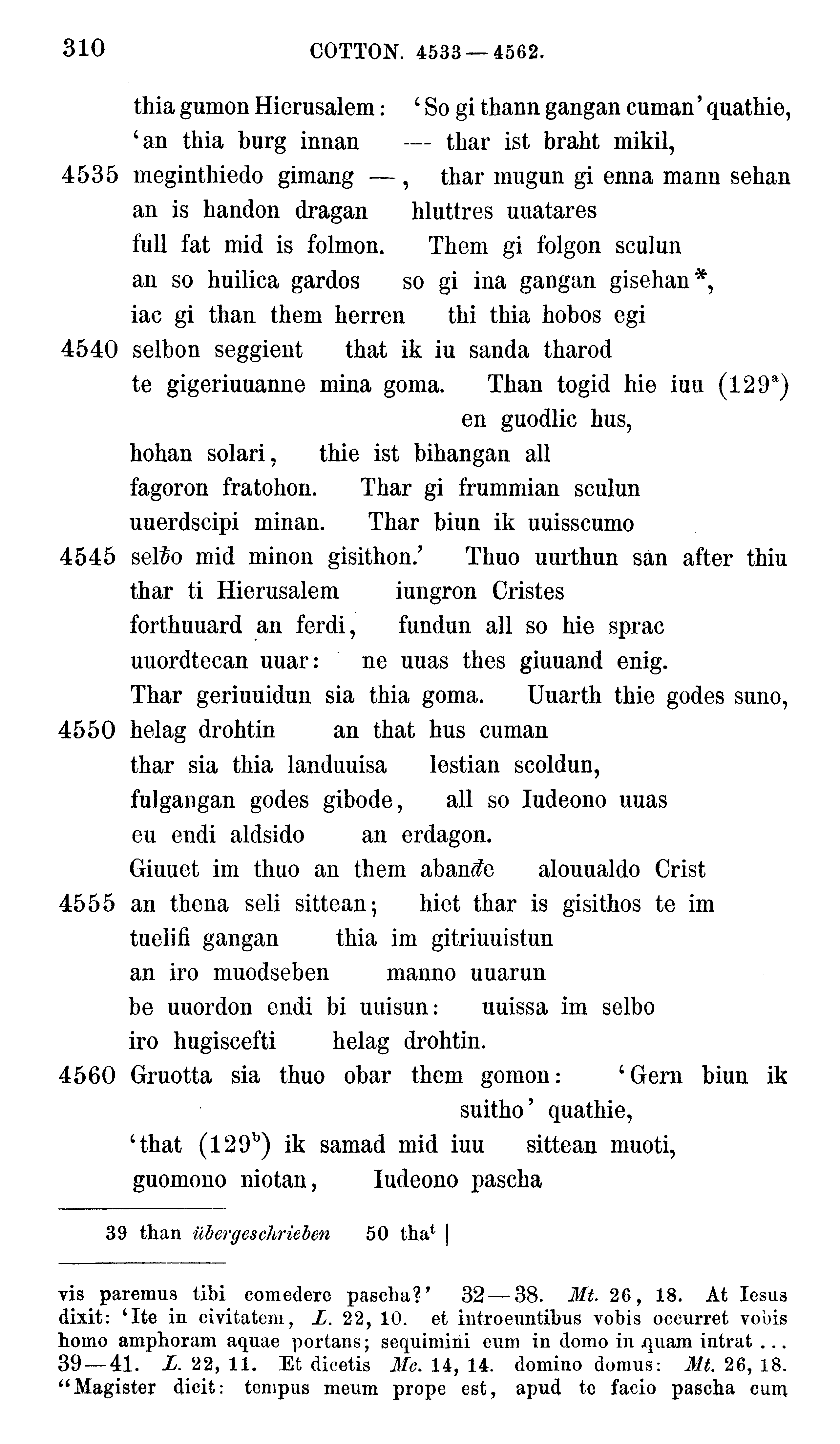 facsimile image (Sievers 1878, p. 310)