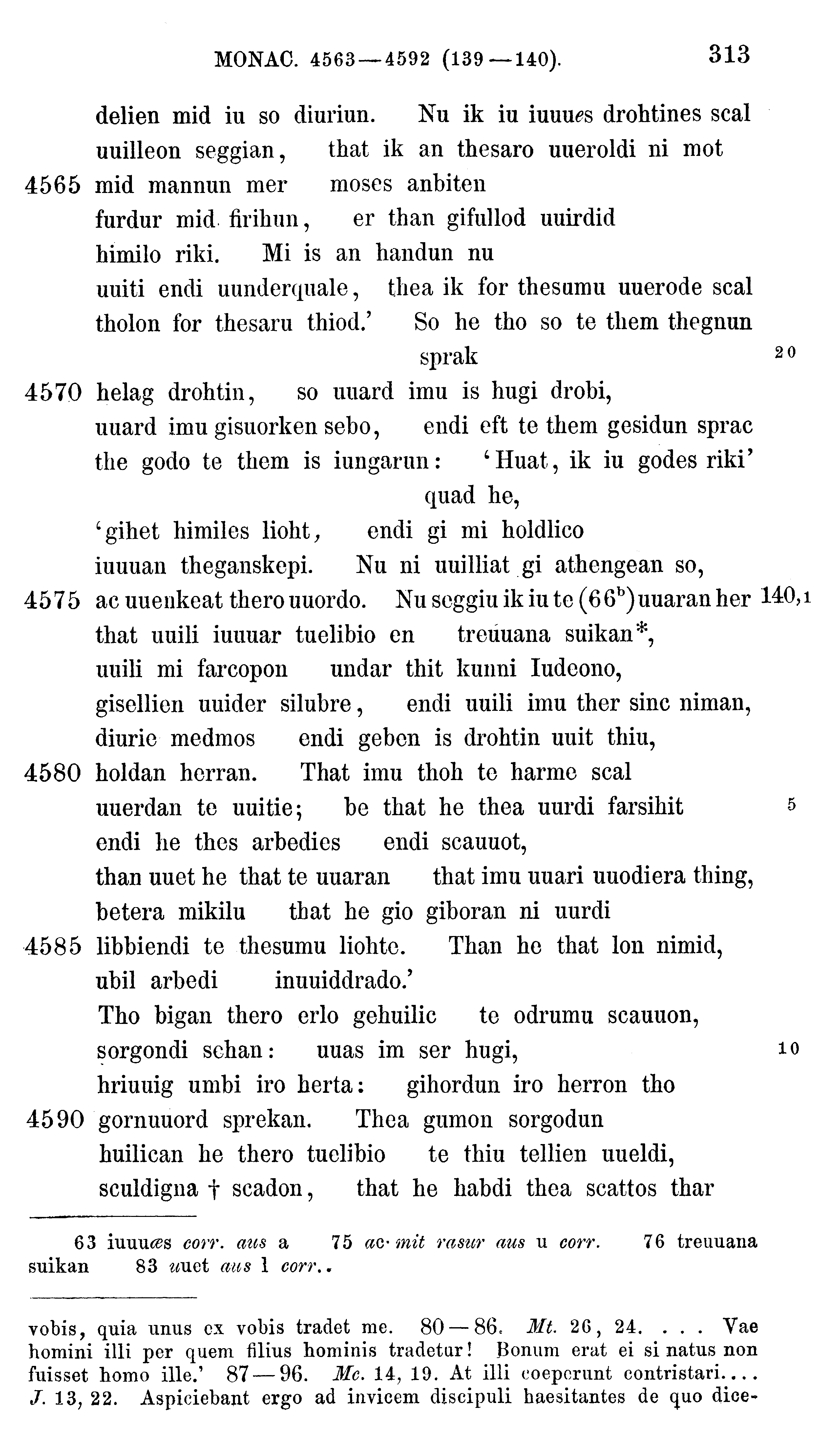 facsimile image (Sievers 1878, p. 313)