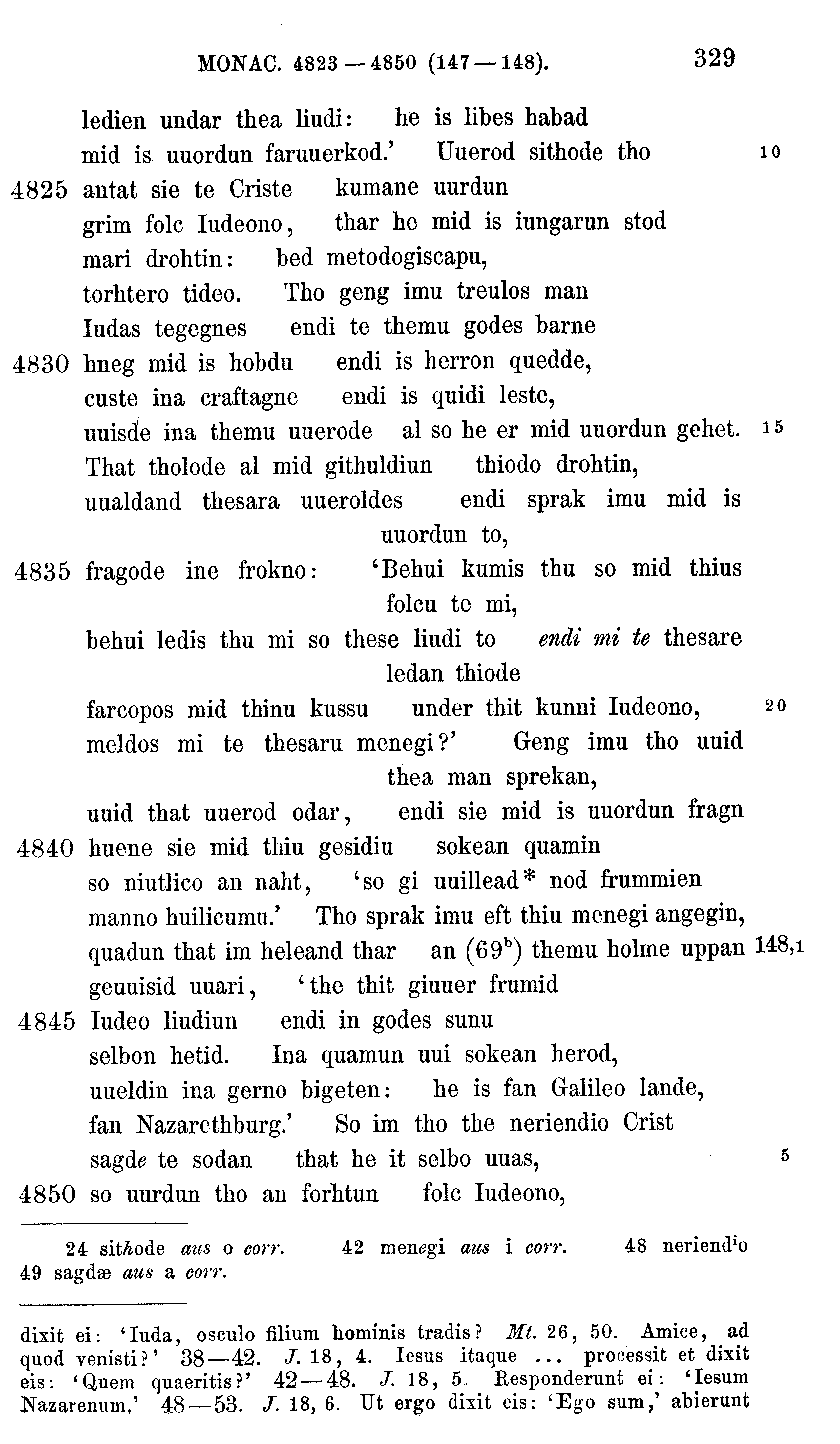 facsimile image (Sievers 1878, p. 329)