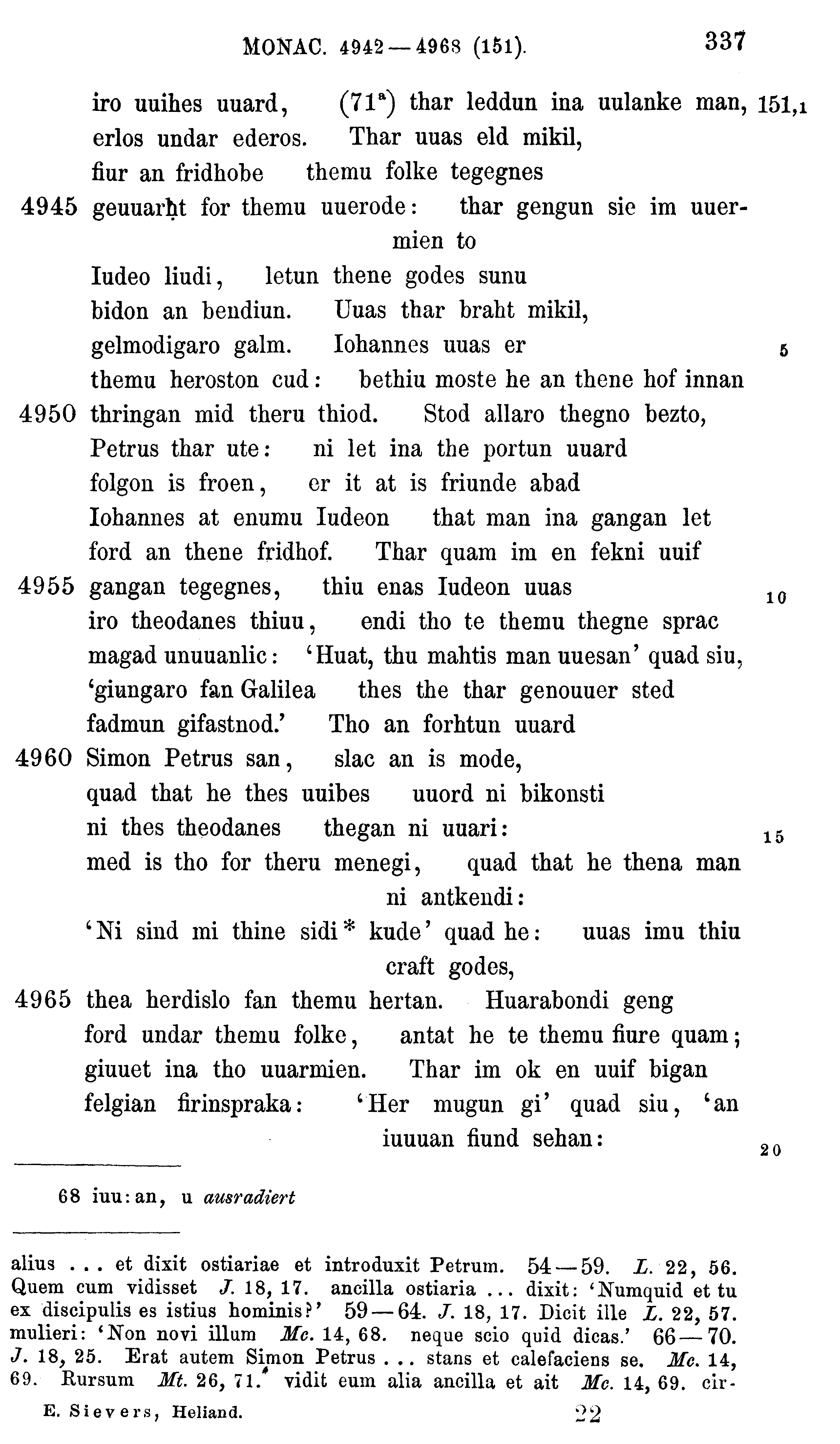 facsimile image (Sievers 1878, p. 337)