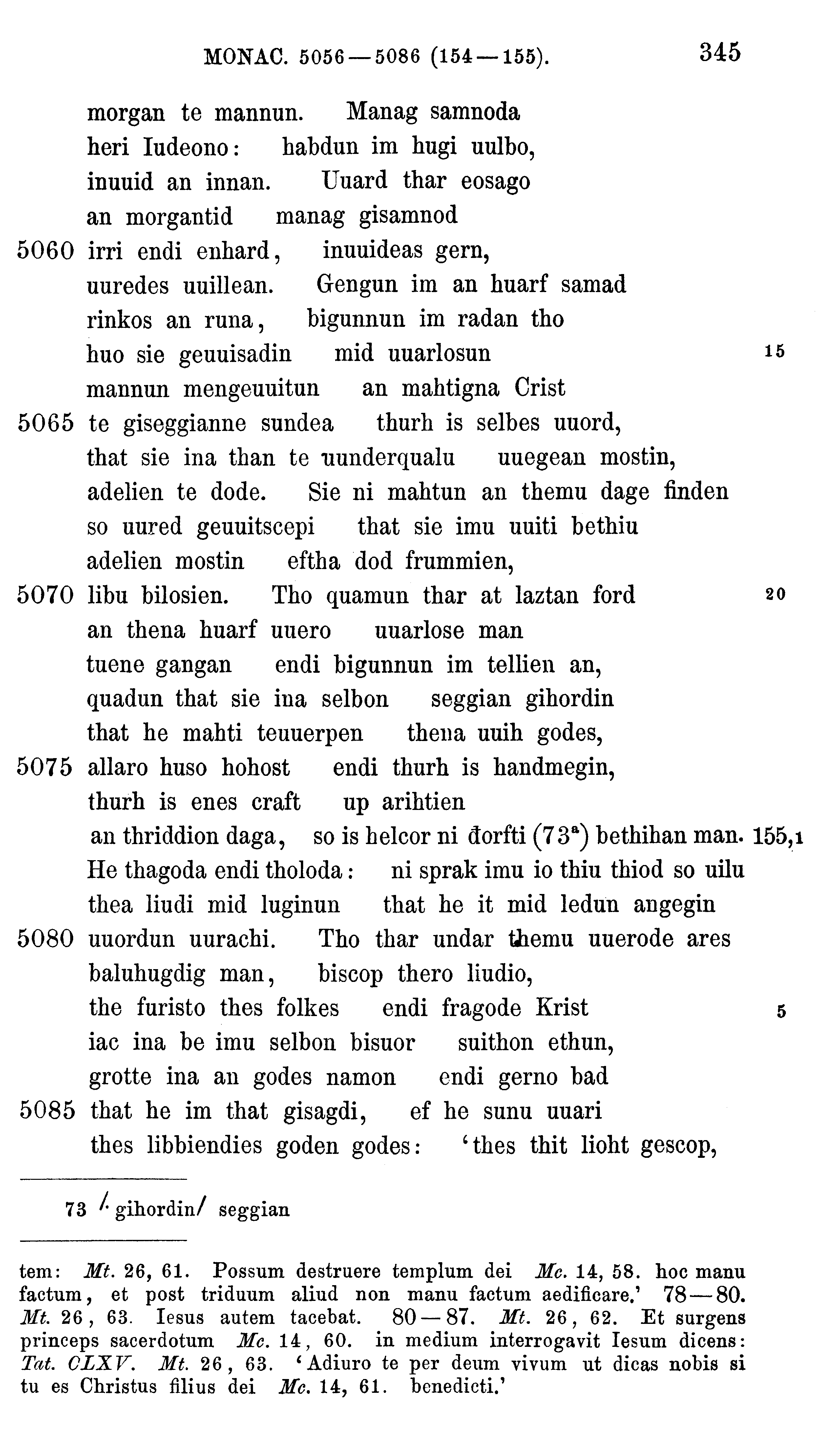 facsimile image (Sievers 1878, p. 345)
