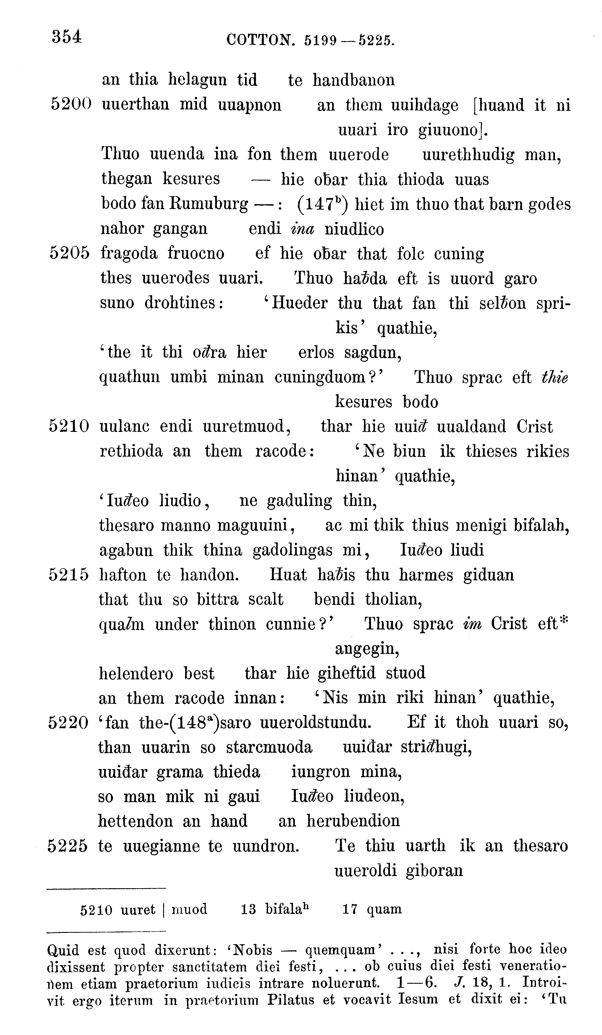 facsimile image (Sievers 1878, p. 354)