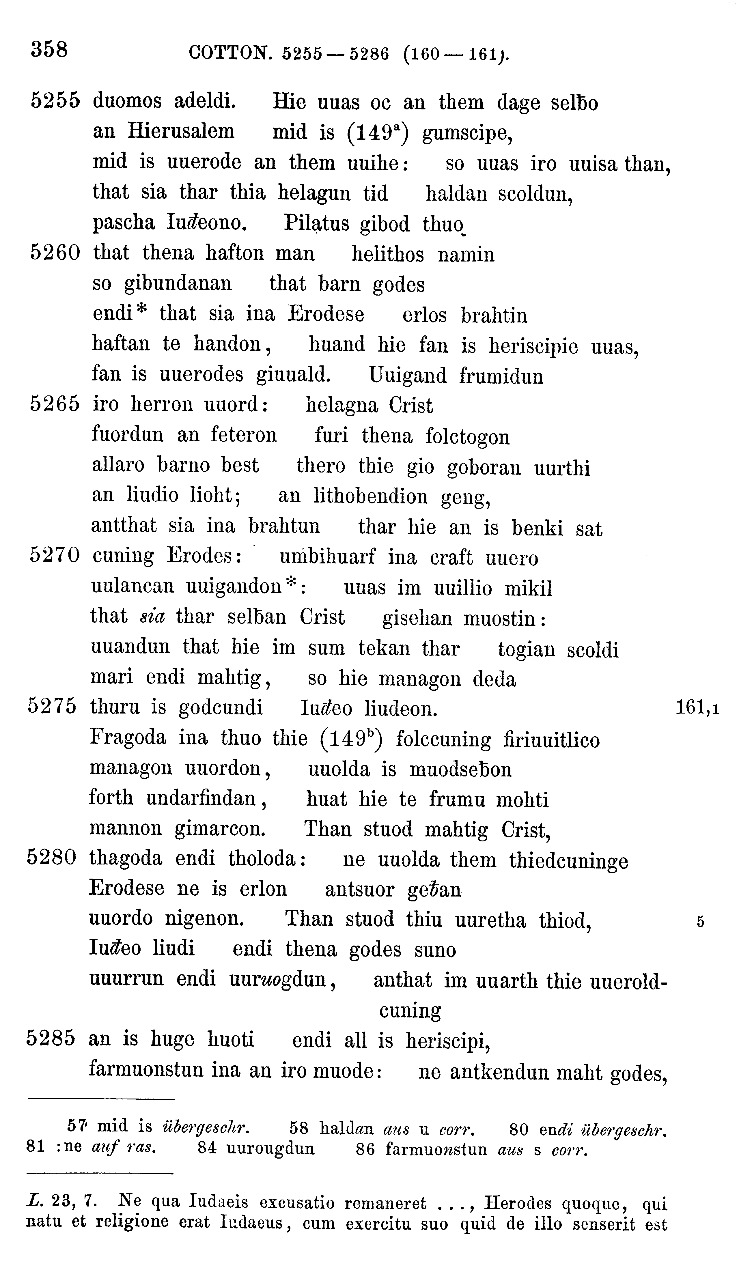 facsimile image (Sievers 1878, p. 358)
