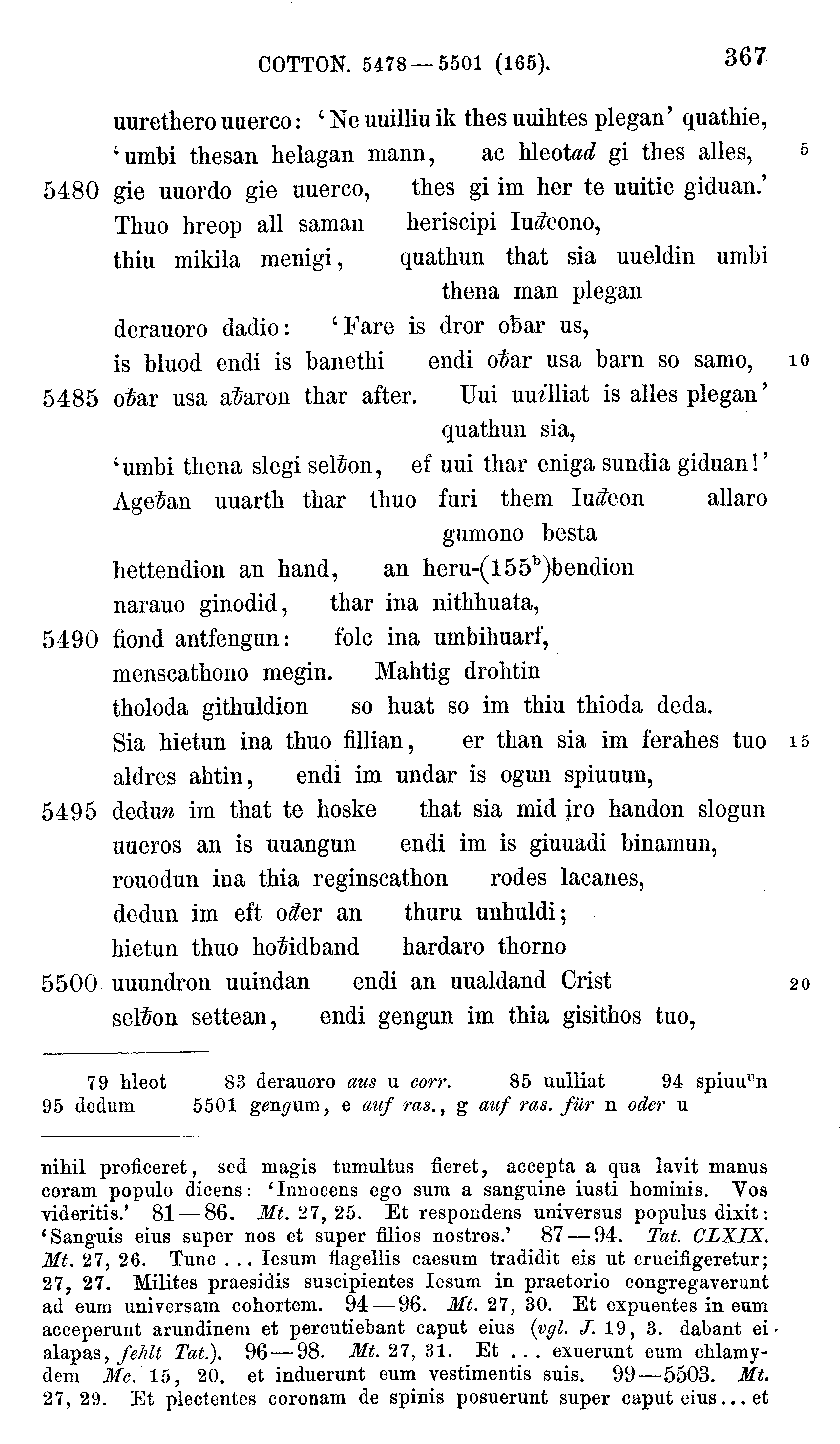 facsimile image (Sievers 1878, p. 367)