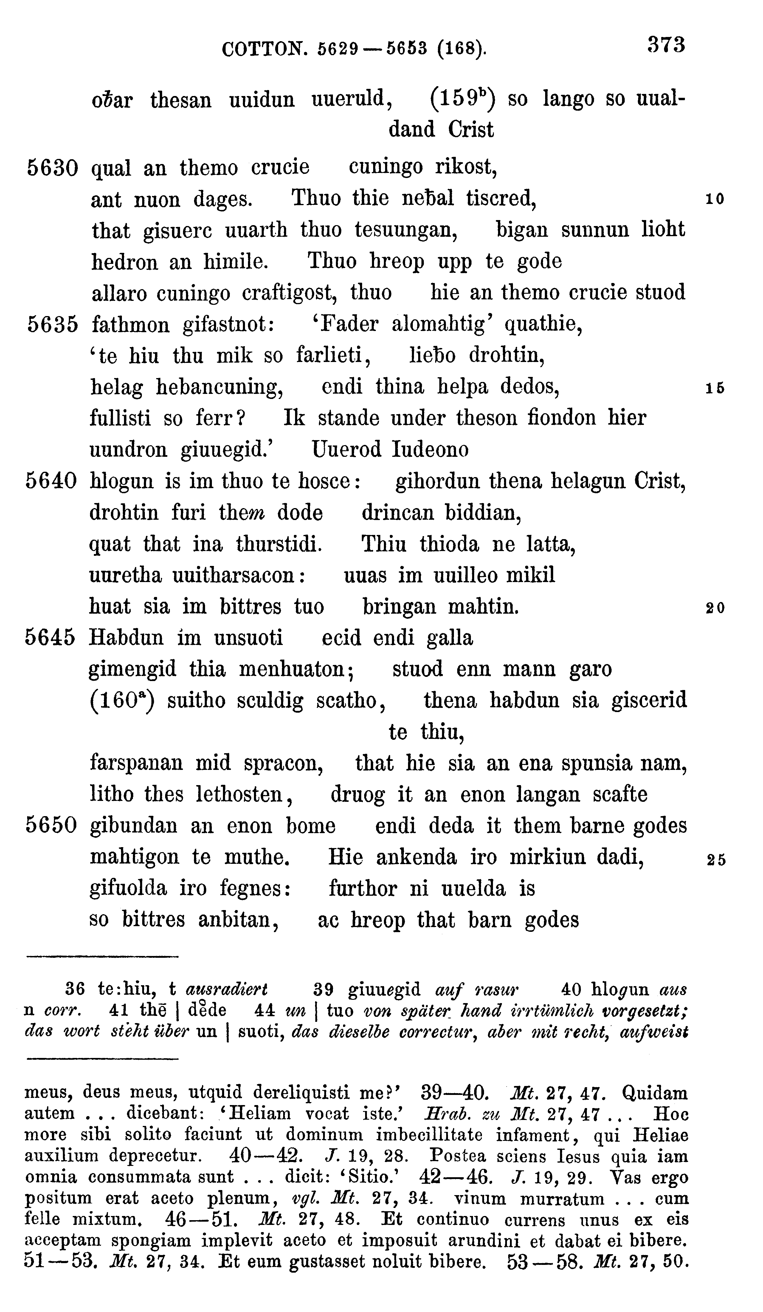 facsimile image (Sievers 1878, p. 373)