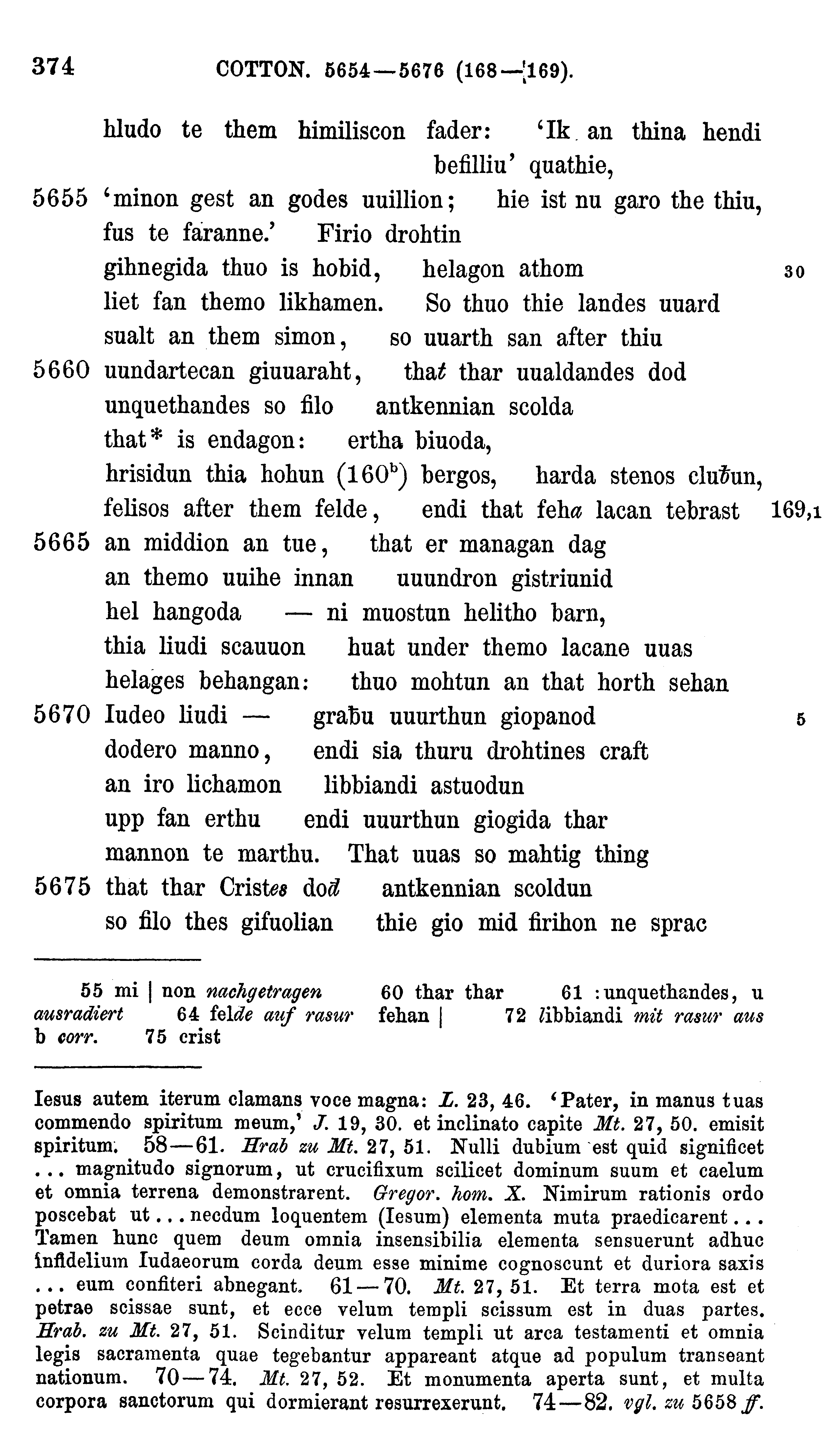 facsimile image (Sievers 1878, p. 374)