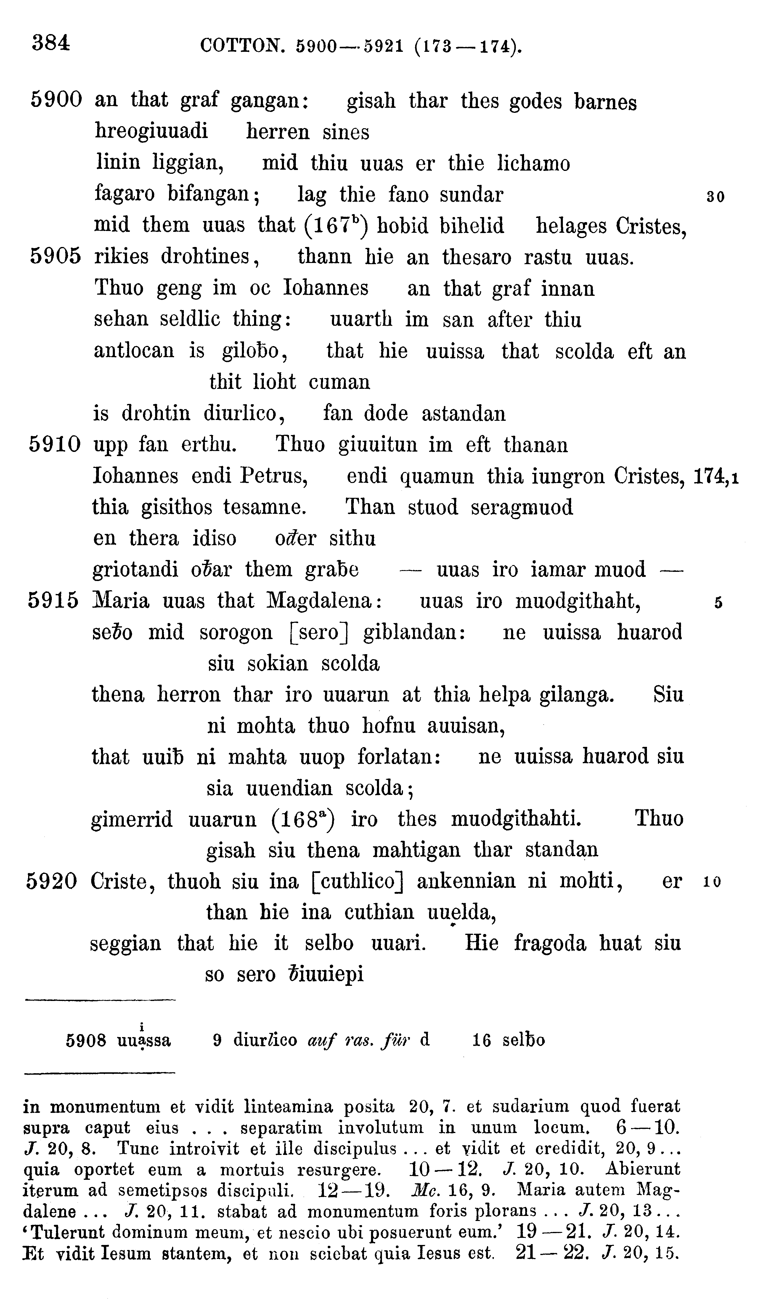 facsimile image (Sievers 1878, p. 384)