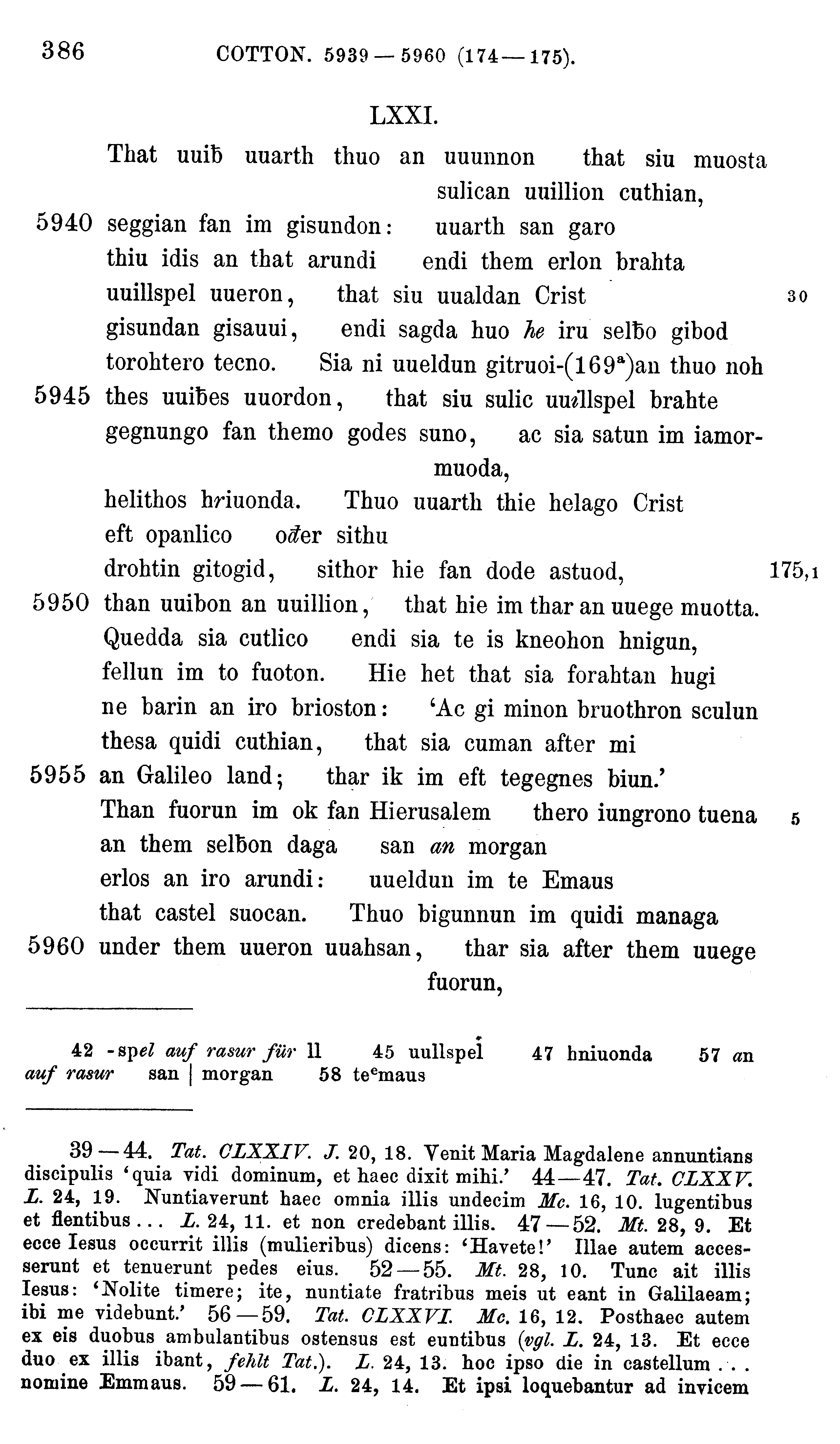 facsimile image (Sievers 1878, p. 386)