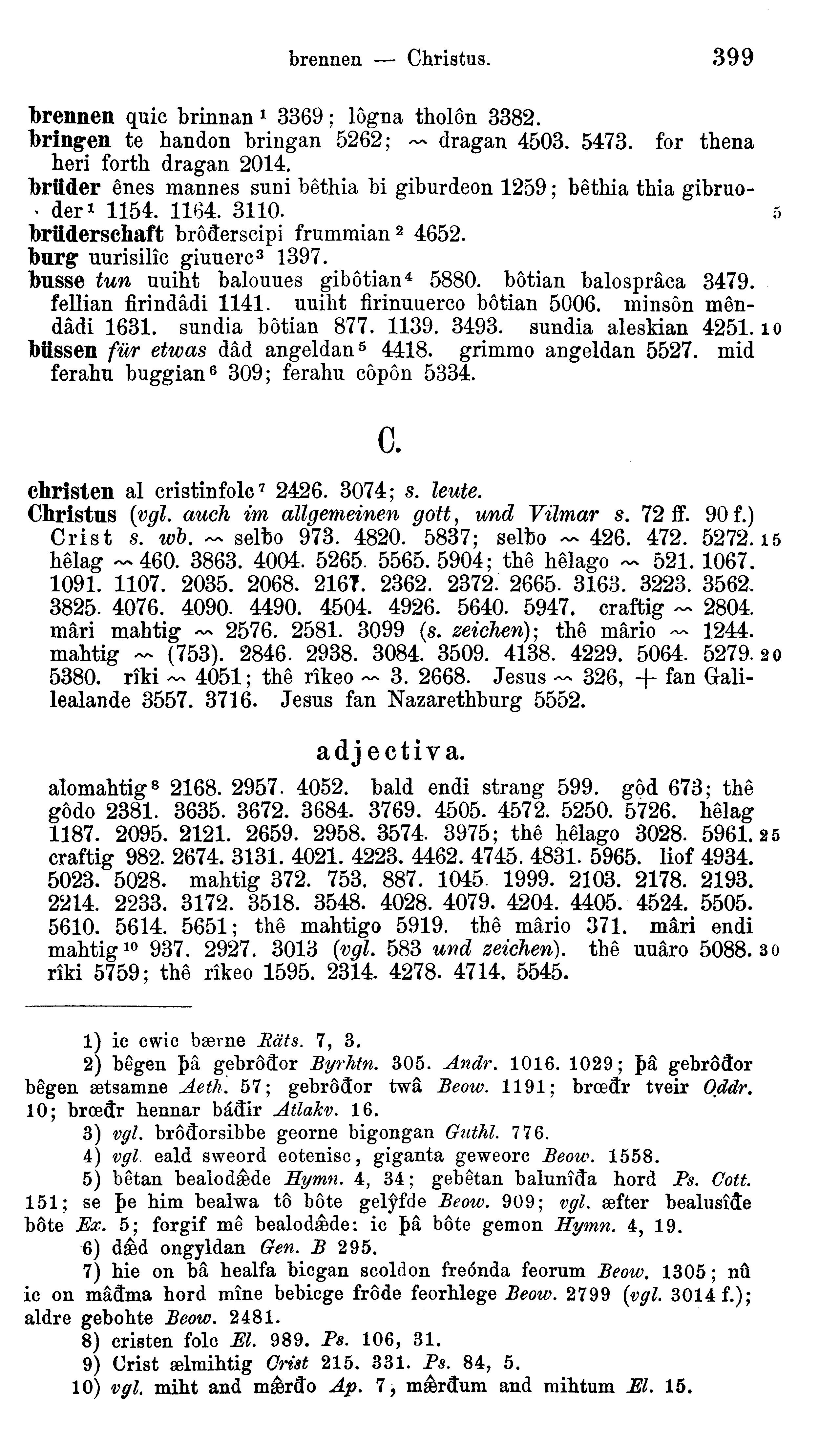 facsimile image (Sievers 1878, p. 399)