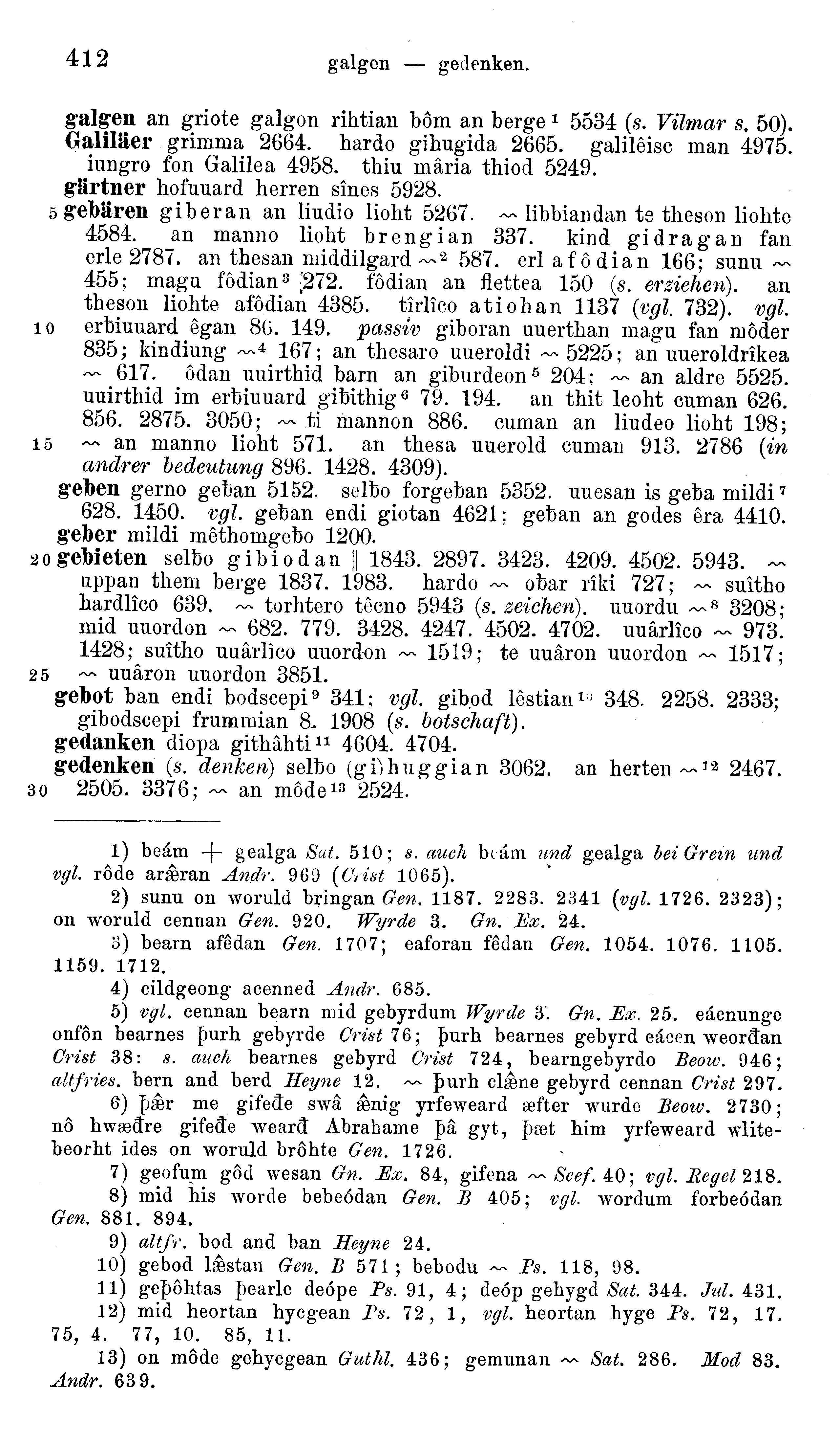 facsimile image (Sievers 1878, p. 412)