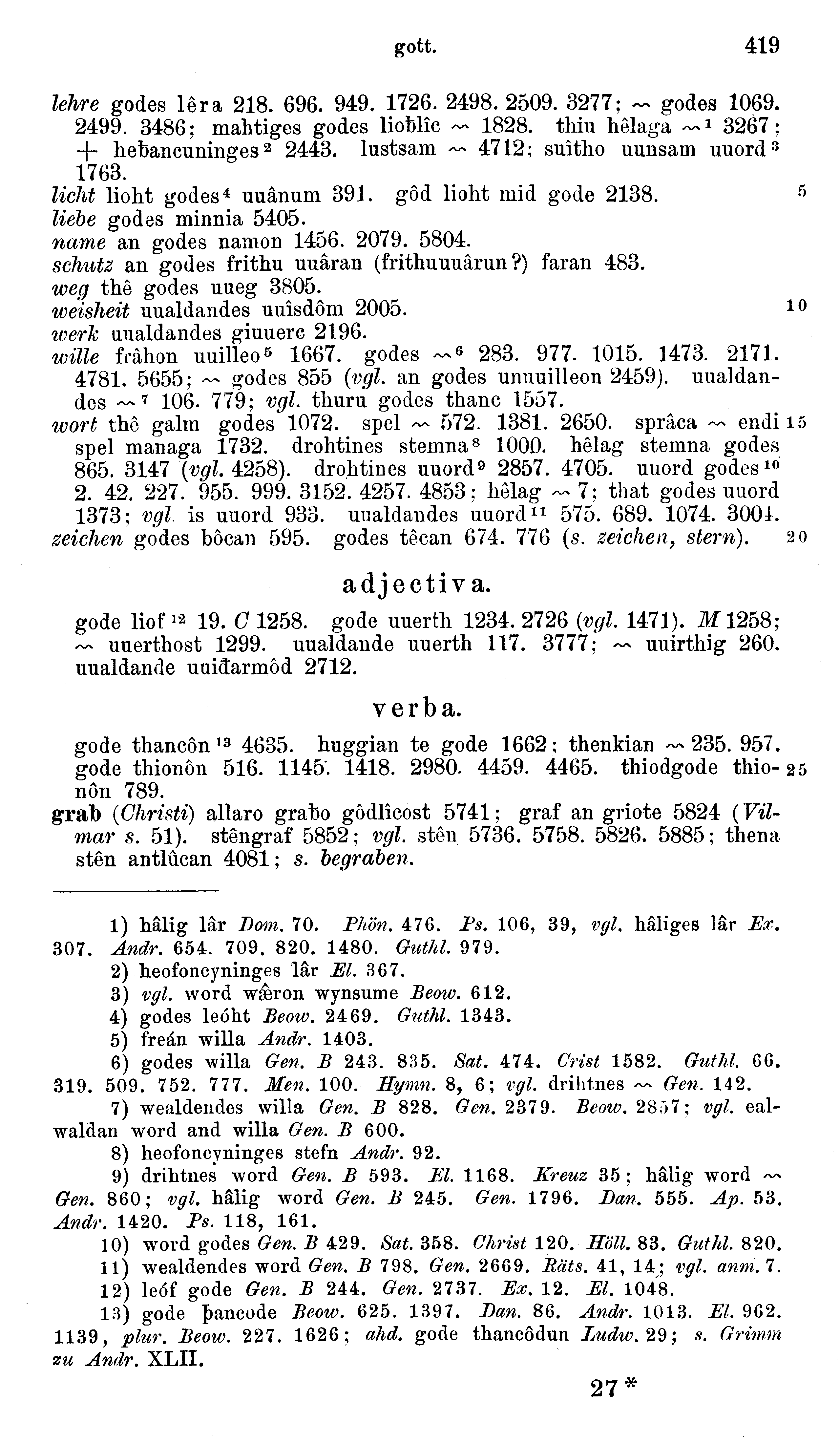 facsimile image (Sievers 1878, p. 419)