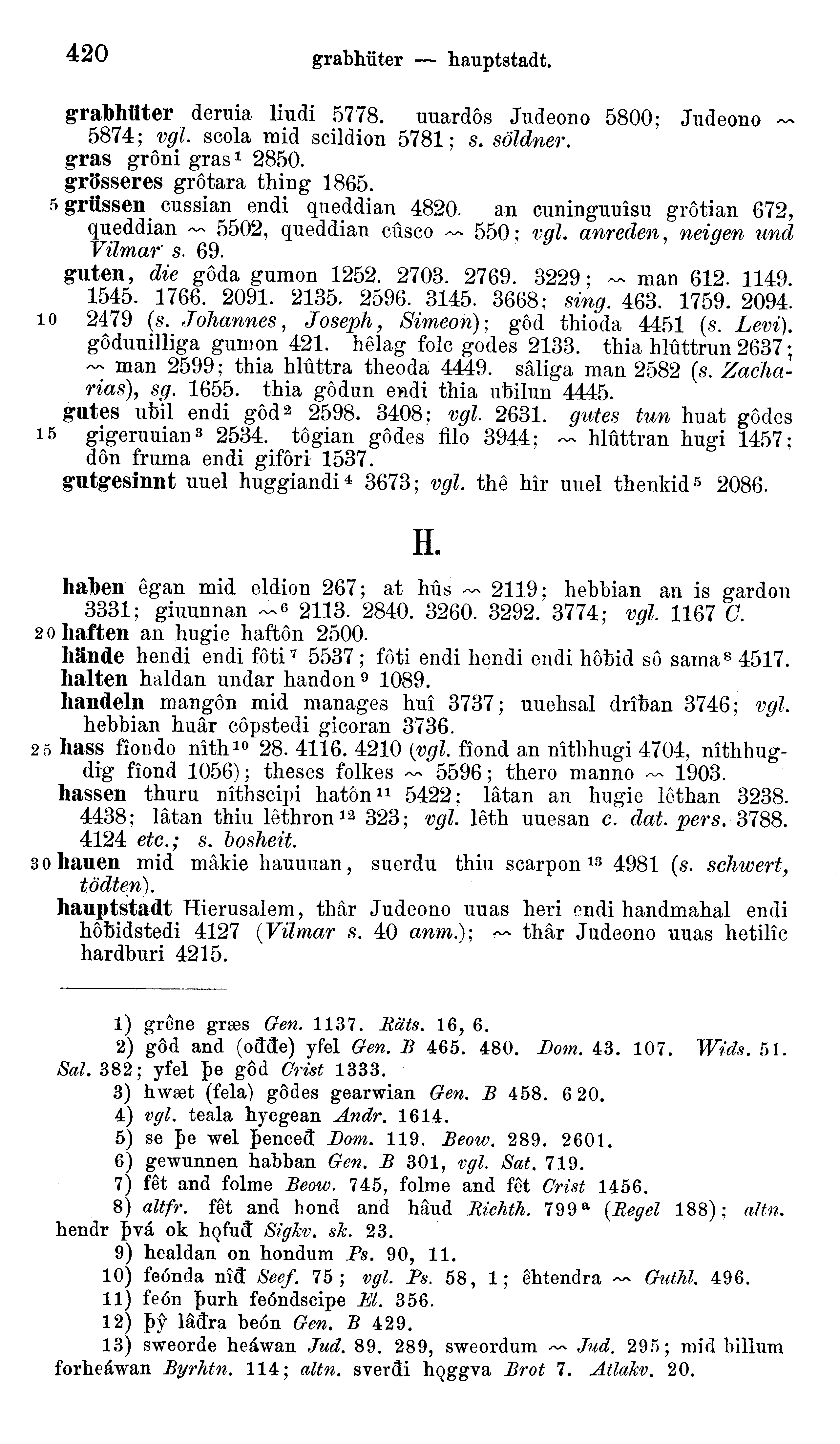 facsimile image (Sievers 1878, p. 420)